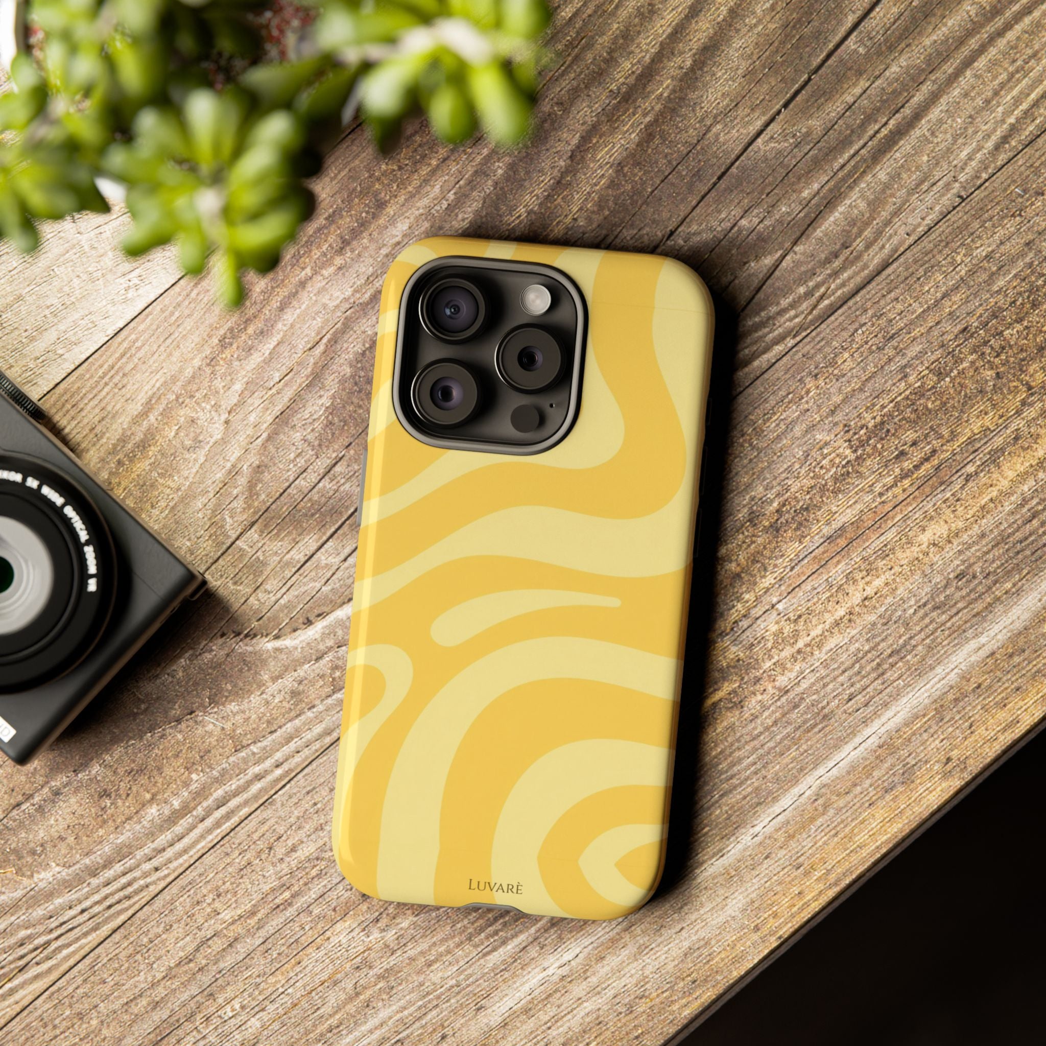 Yellow Retro Swirl Case