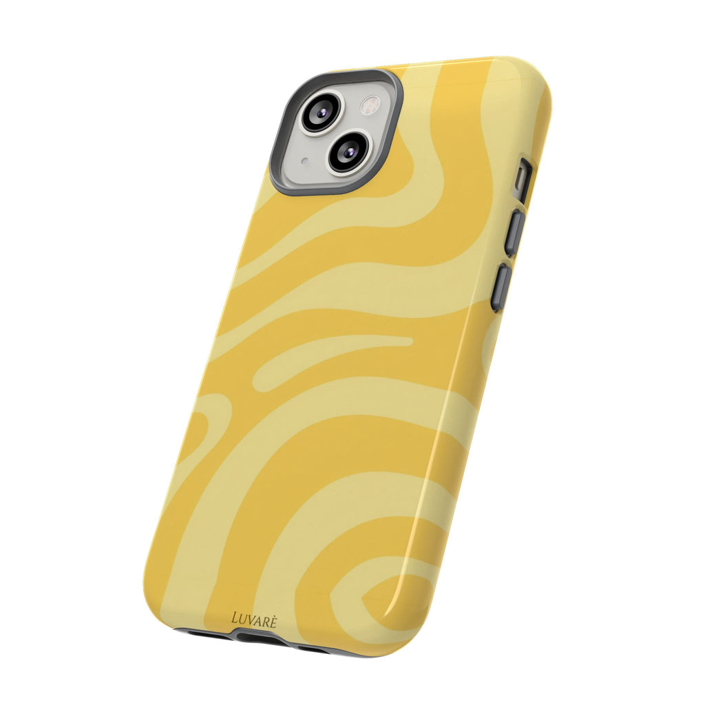 Yellow Retro Swirl Case