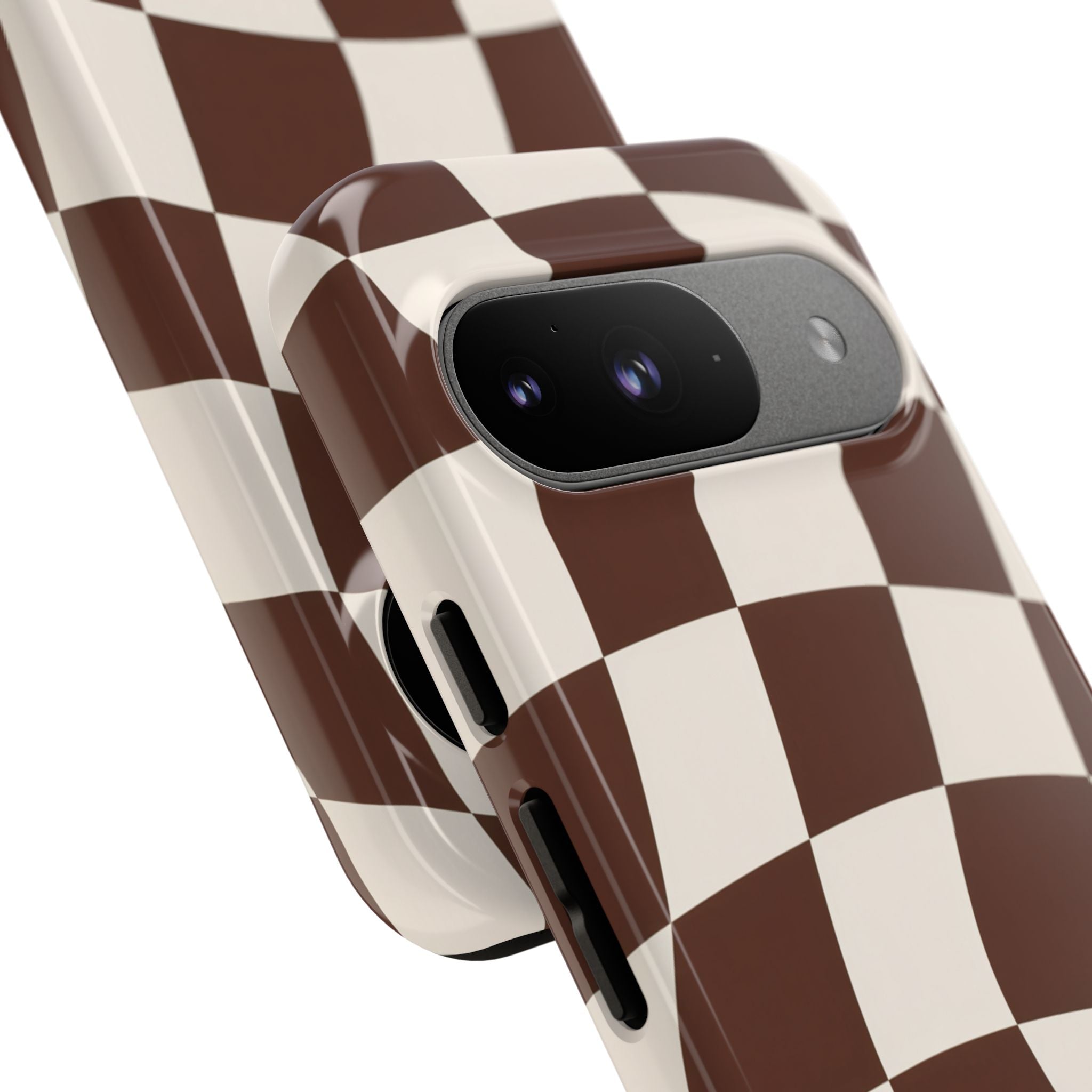 Brown Wavy Checkerboard Case