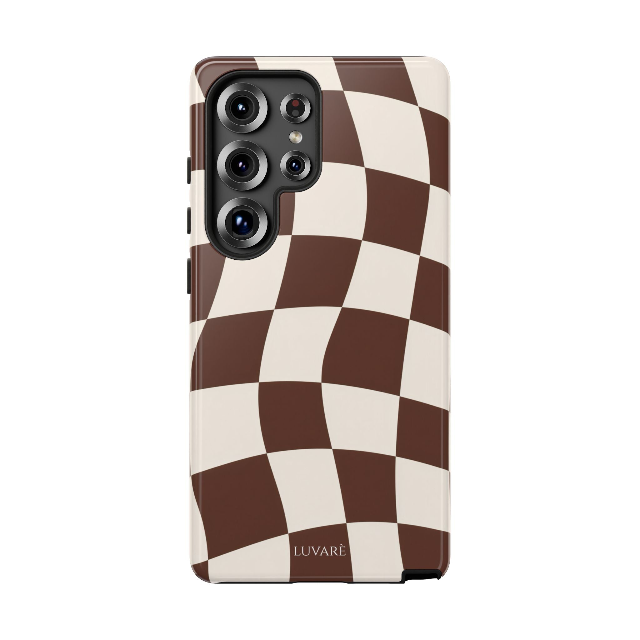 Brown Wavy Checkerboard Case