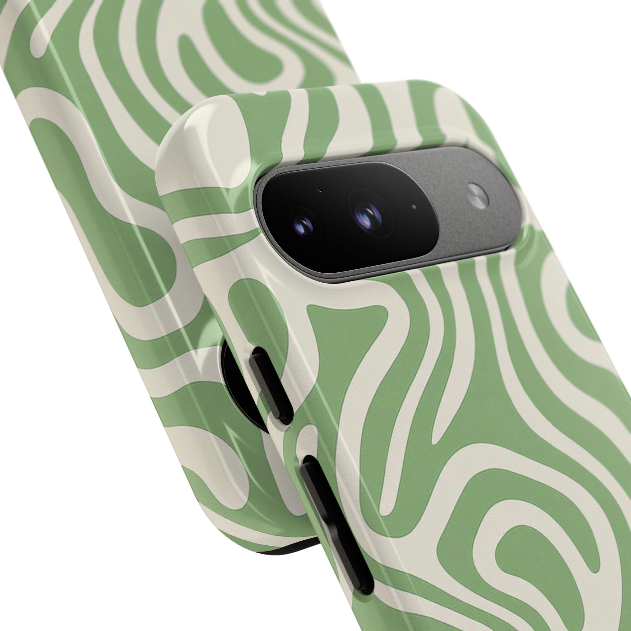 Abstract Green Swirl Phone Case