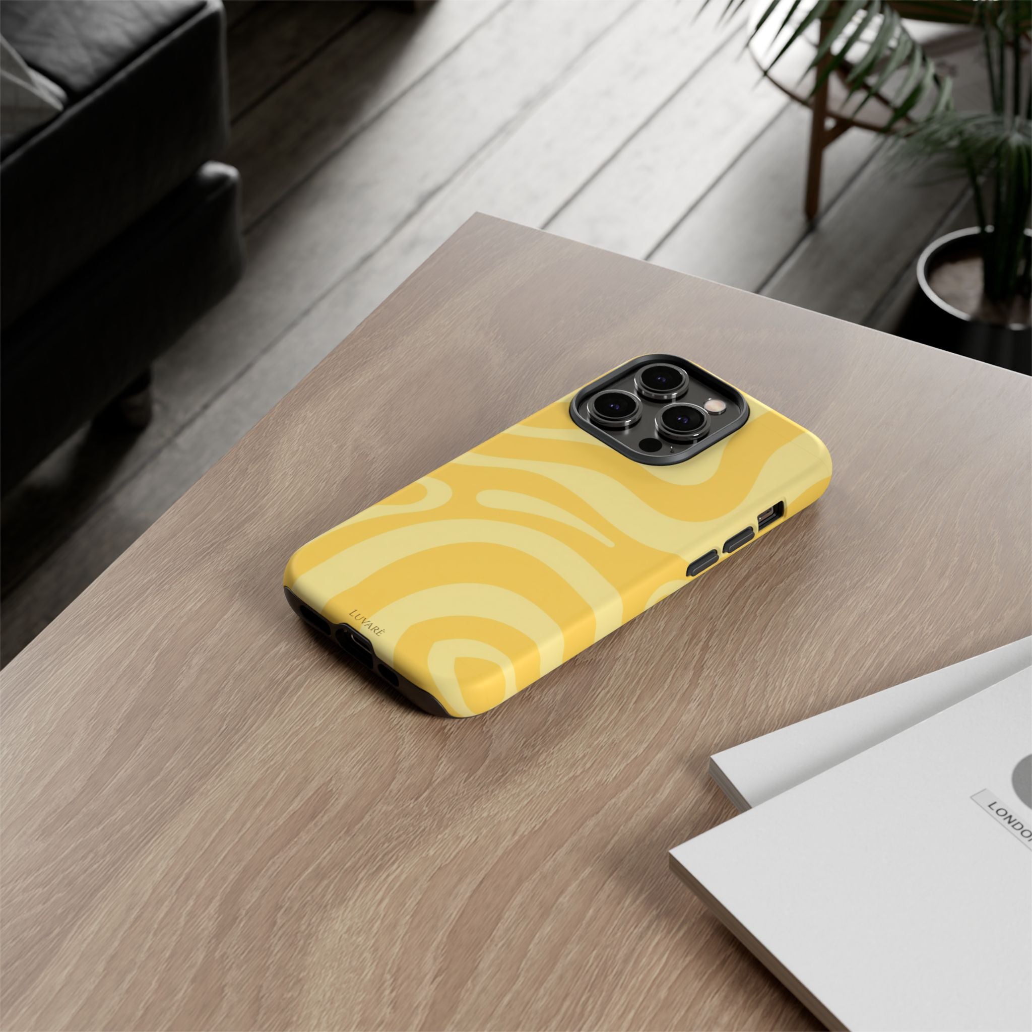 Yellow Retro Swirl Case