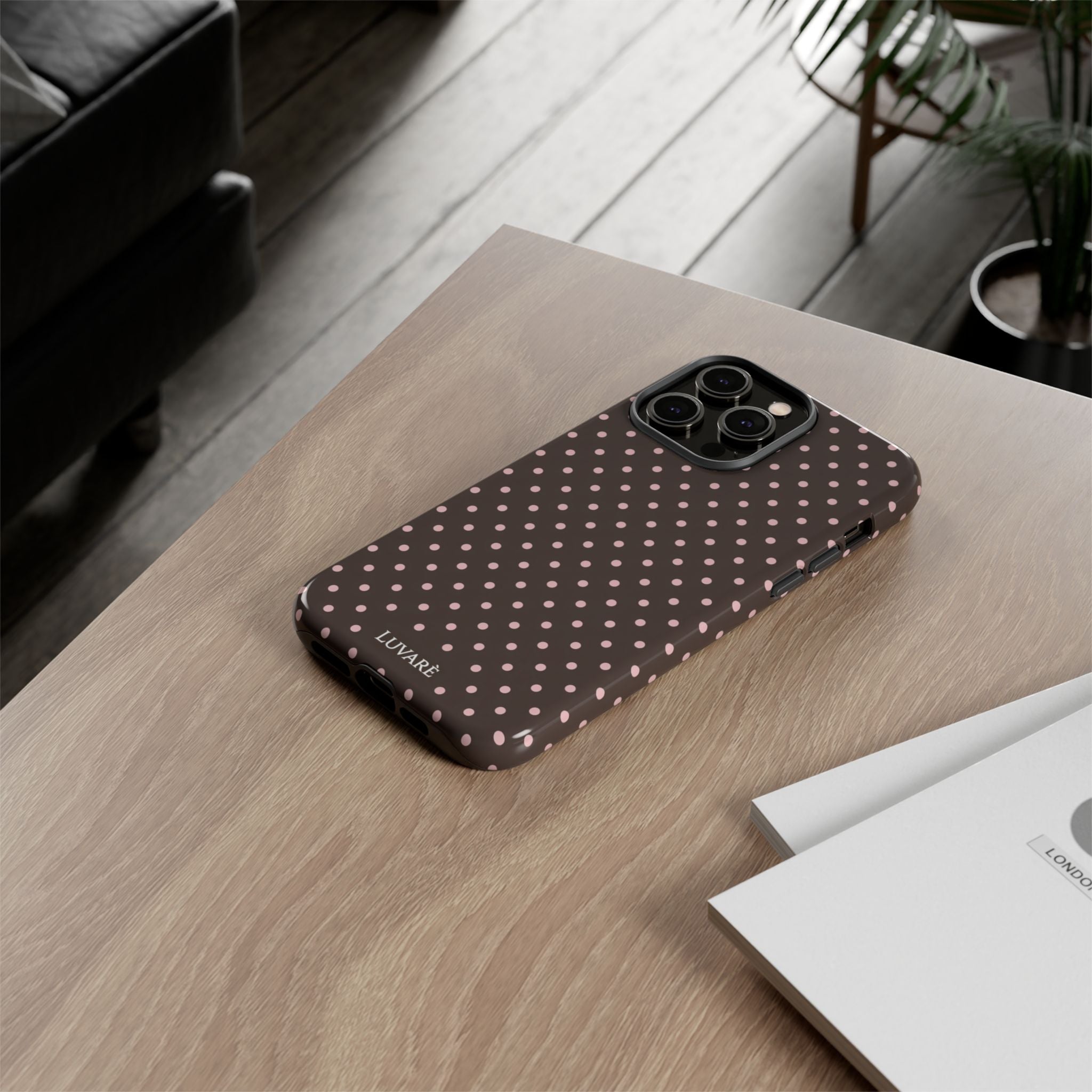 Brown Polka Dot Phone Case