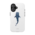 Whale Shark Tough Phone Case — Minimal Ocean Animal iPhone Cover