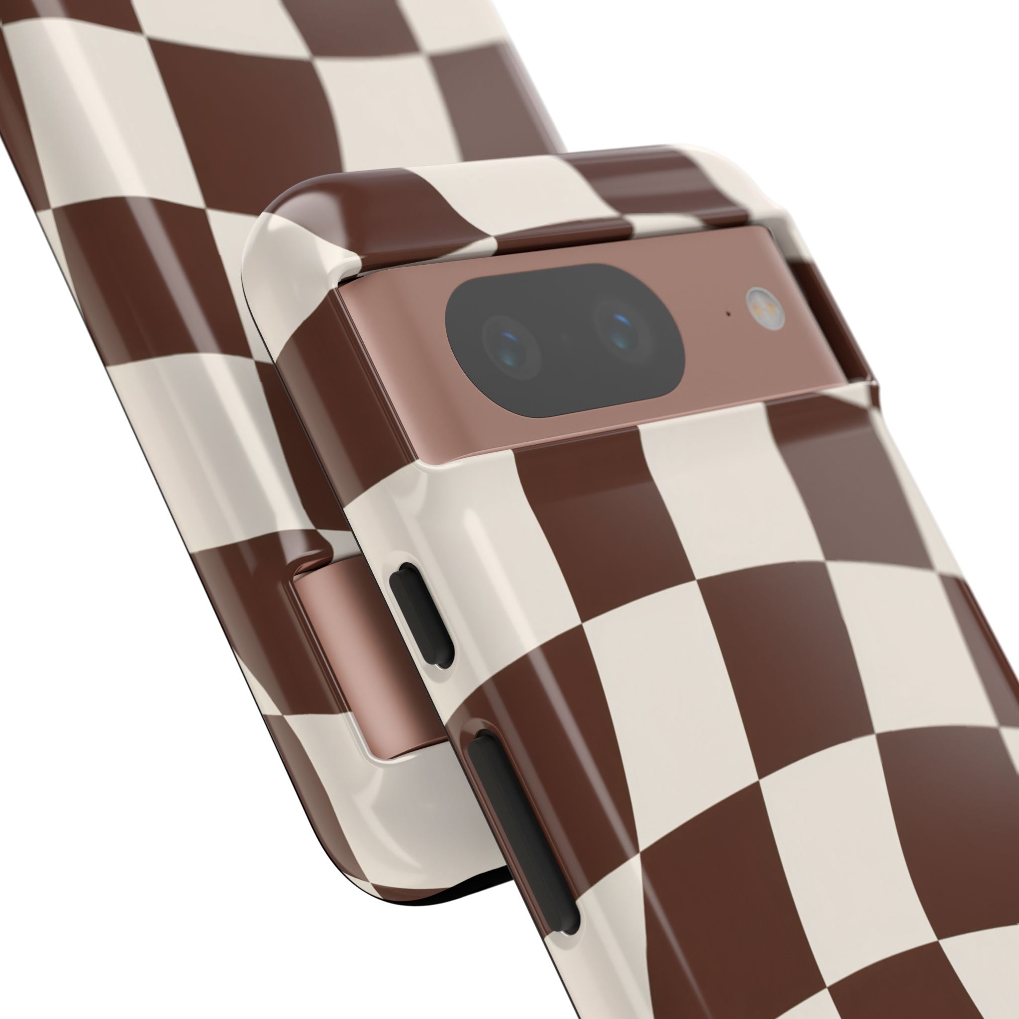Brown Wavy Checkerboard Case