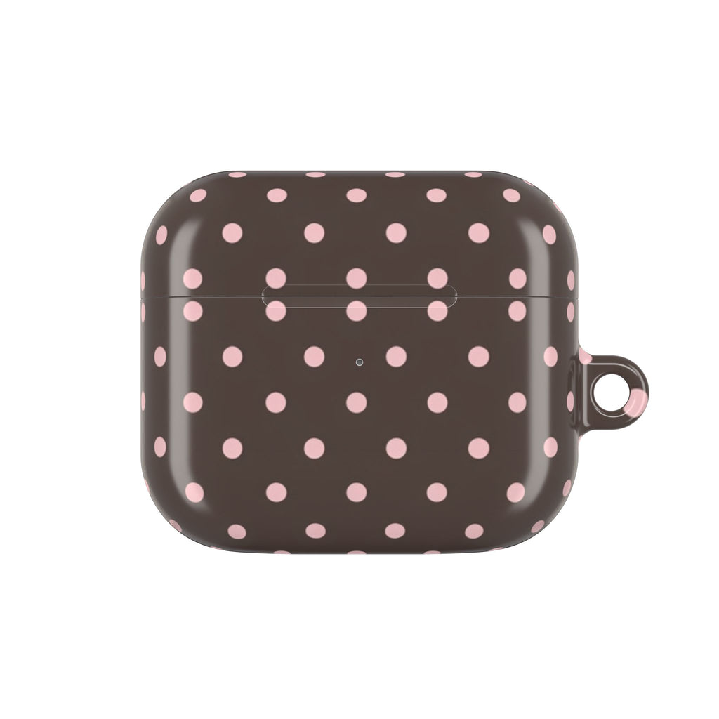 Brown Polka Dot AirPod Case