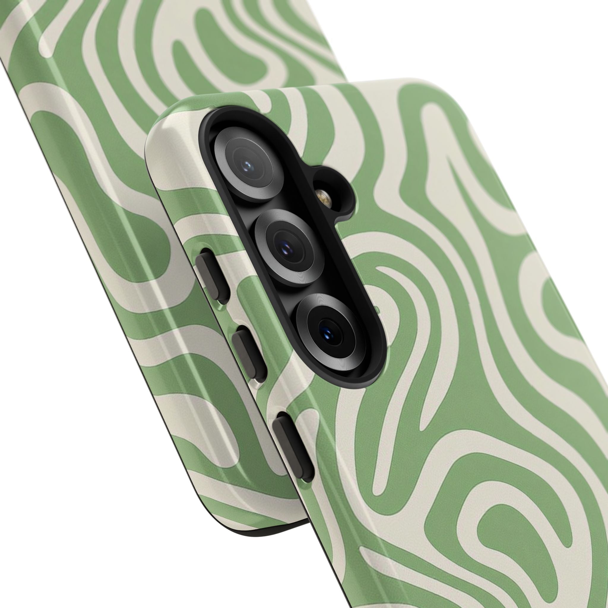 Abstract Green Swirl Phone Case