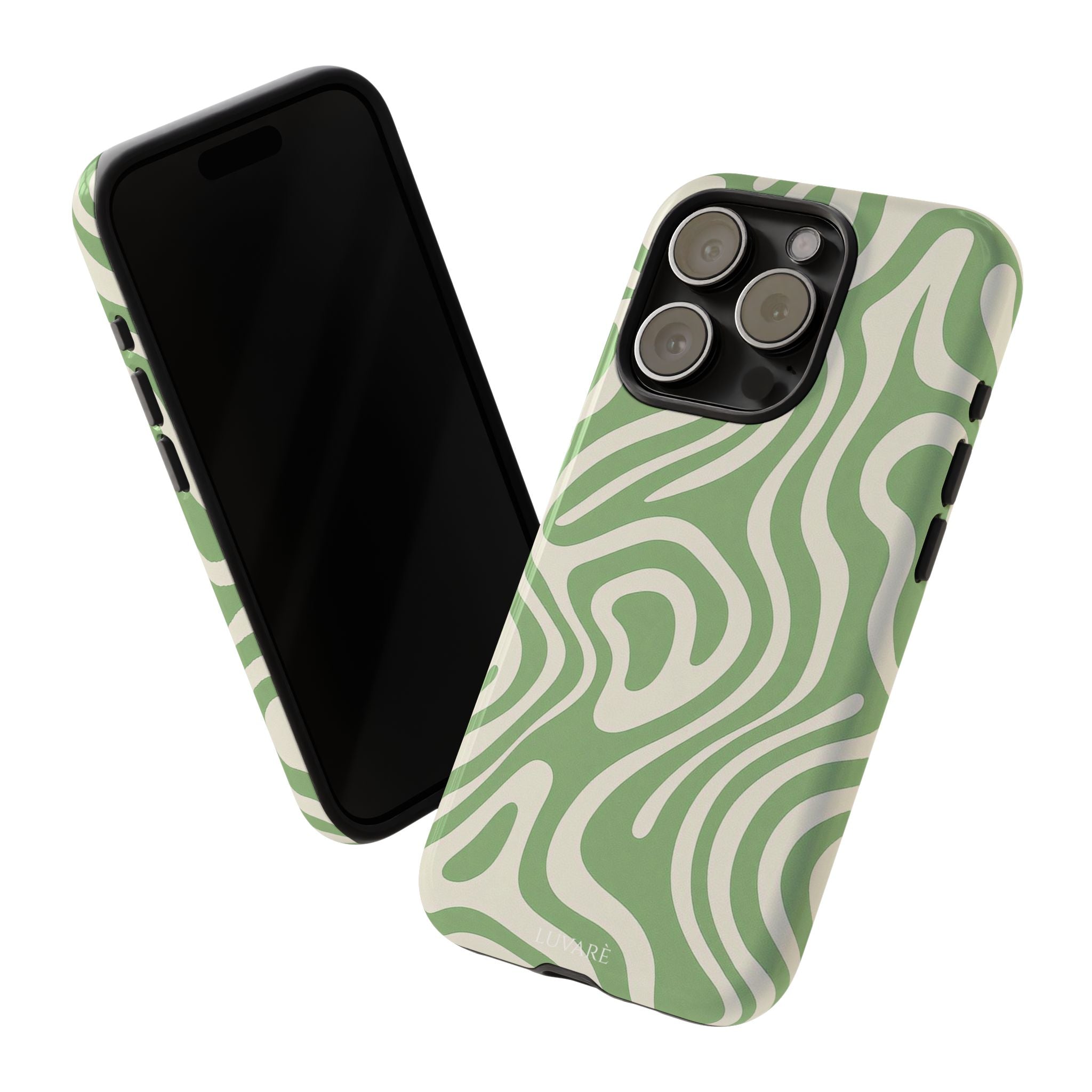 Abstract Green Swirl Phone Case