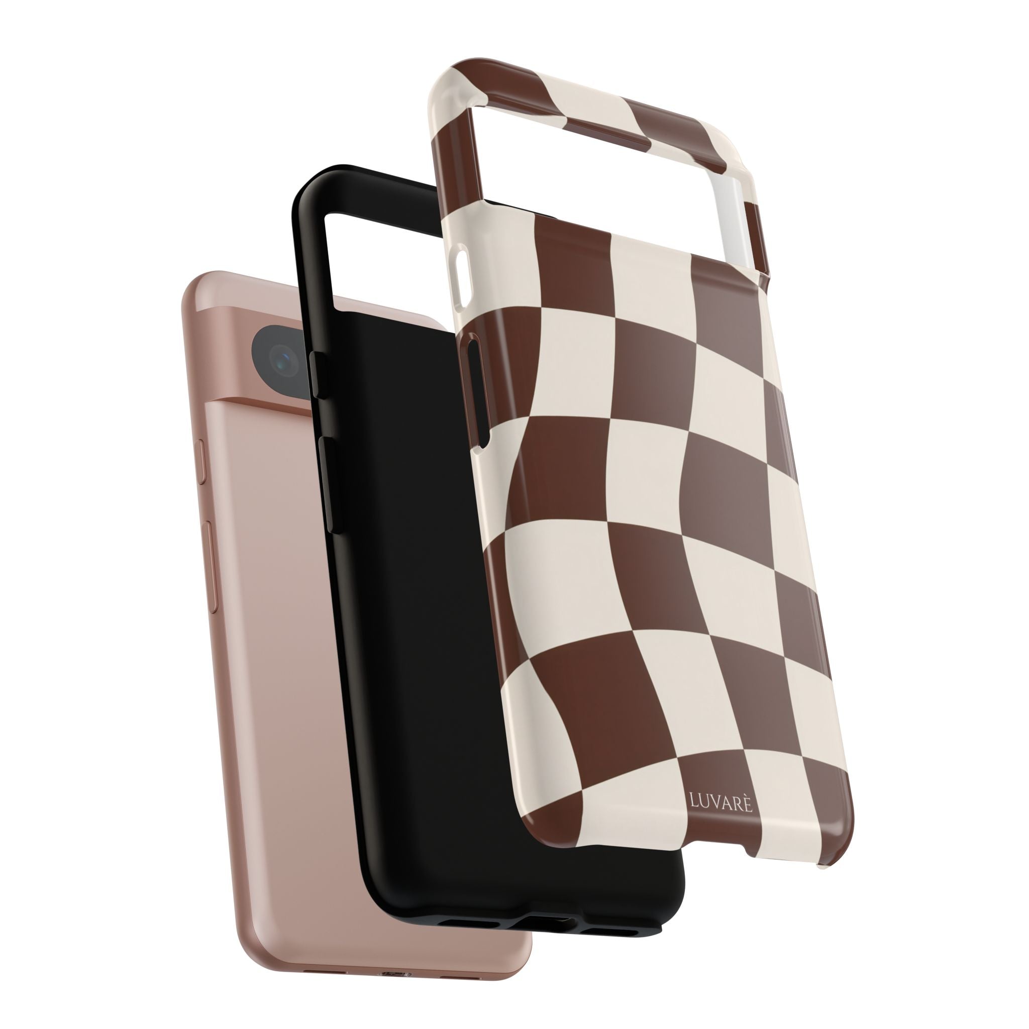 Brown Wavy Checkerboard Case