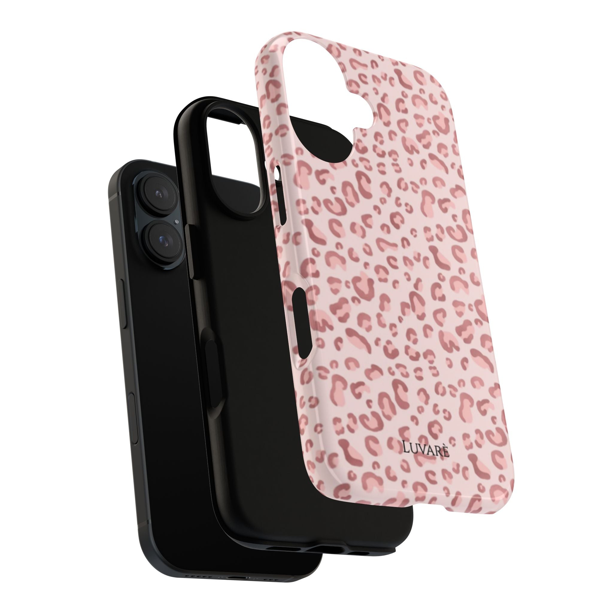 Pink Leopard Tough Phone Case — Durable Protective iPhone Cover, Cute Animal Print