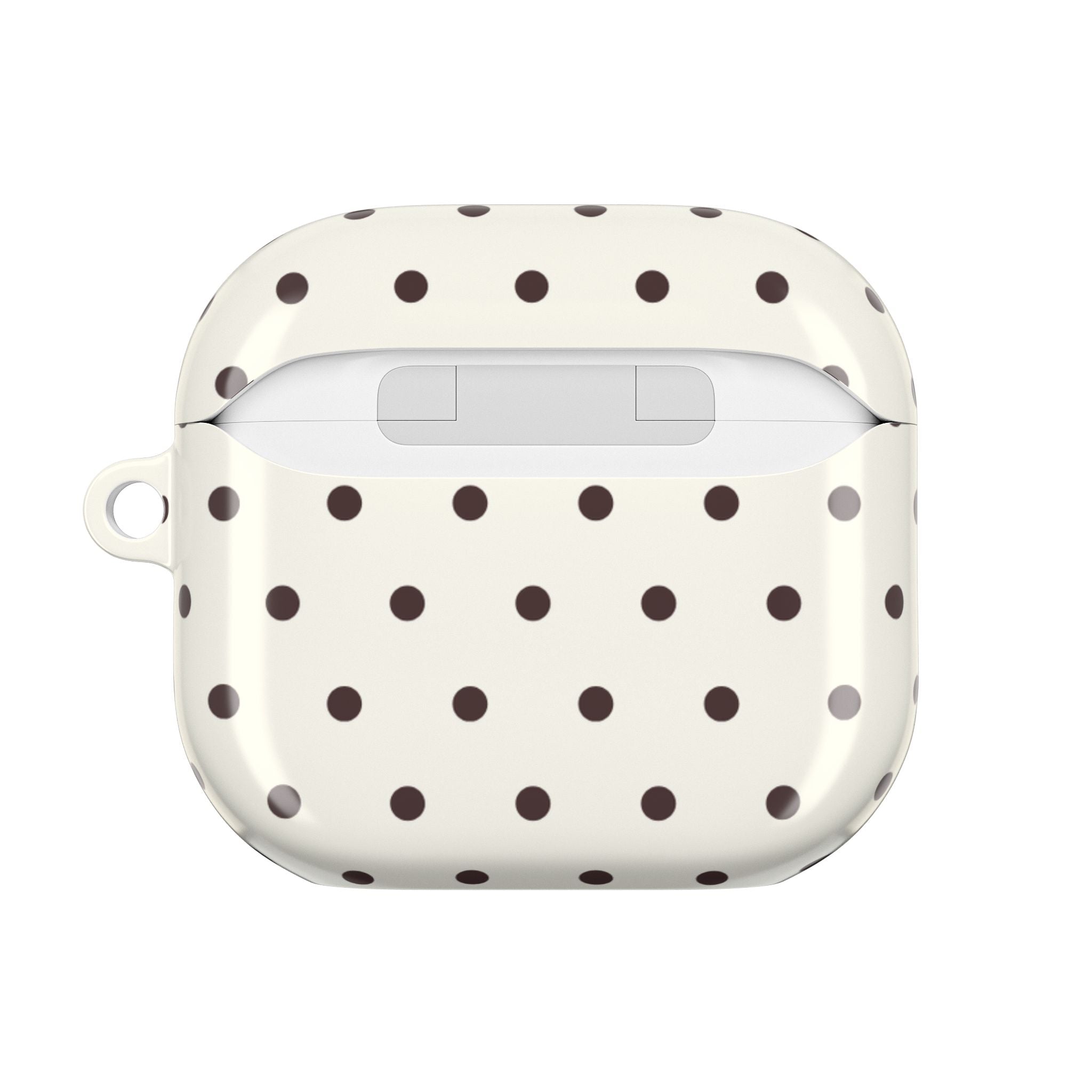 Cream Polka Dot AirPod Case