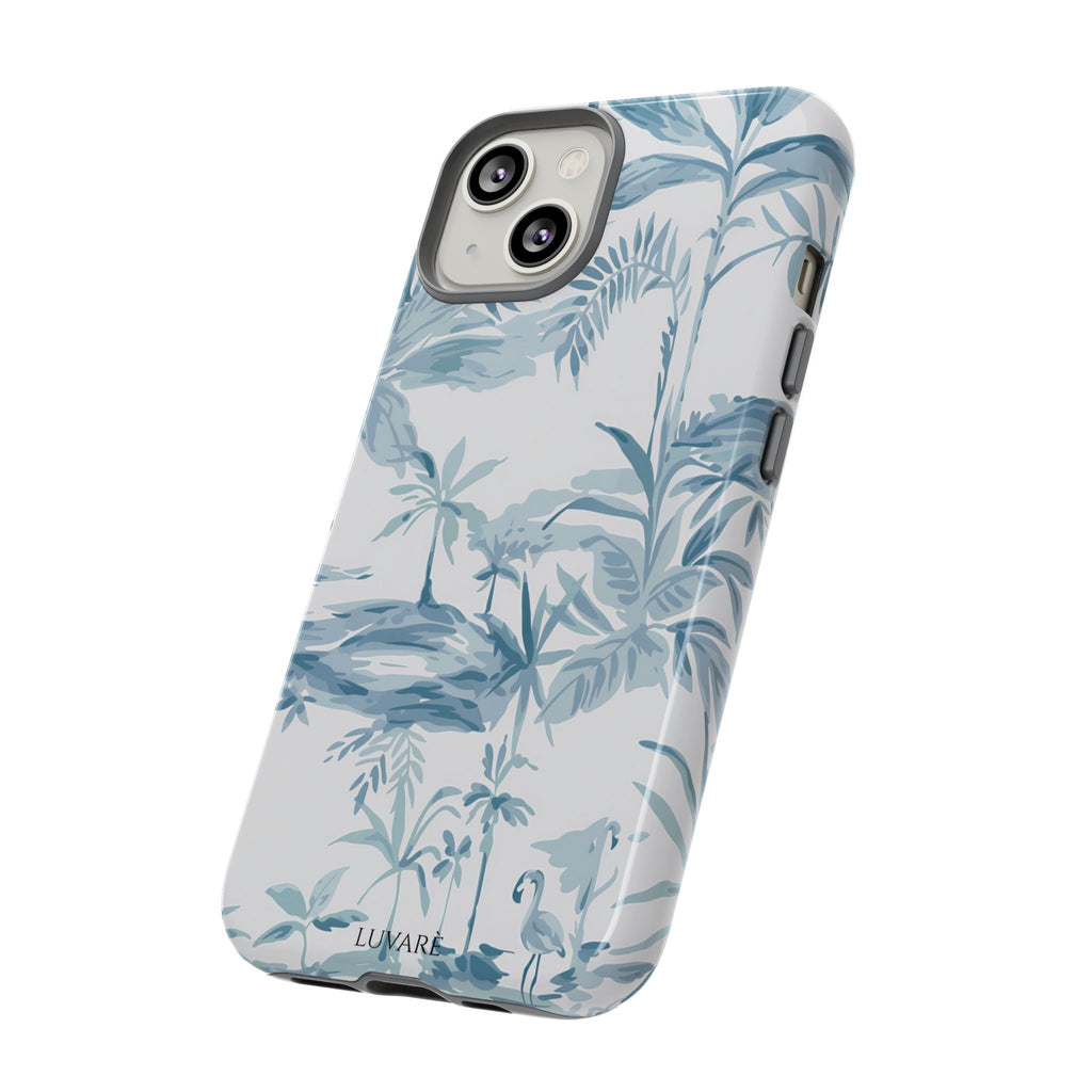 Tropical Palm Toile Case