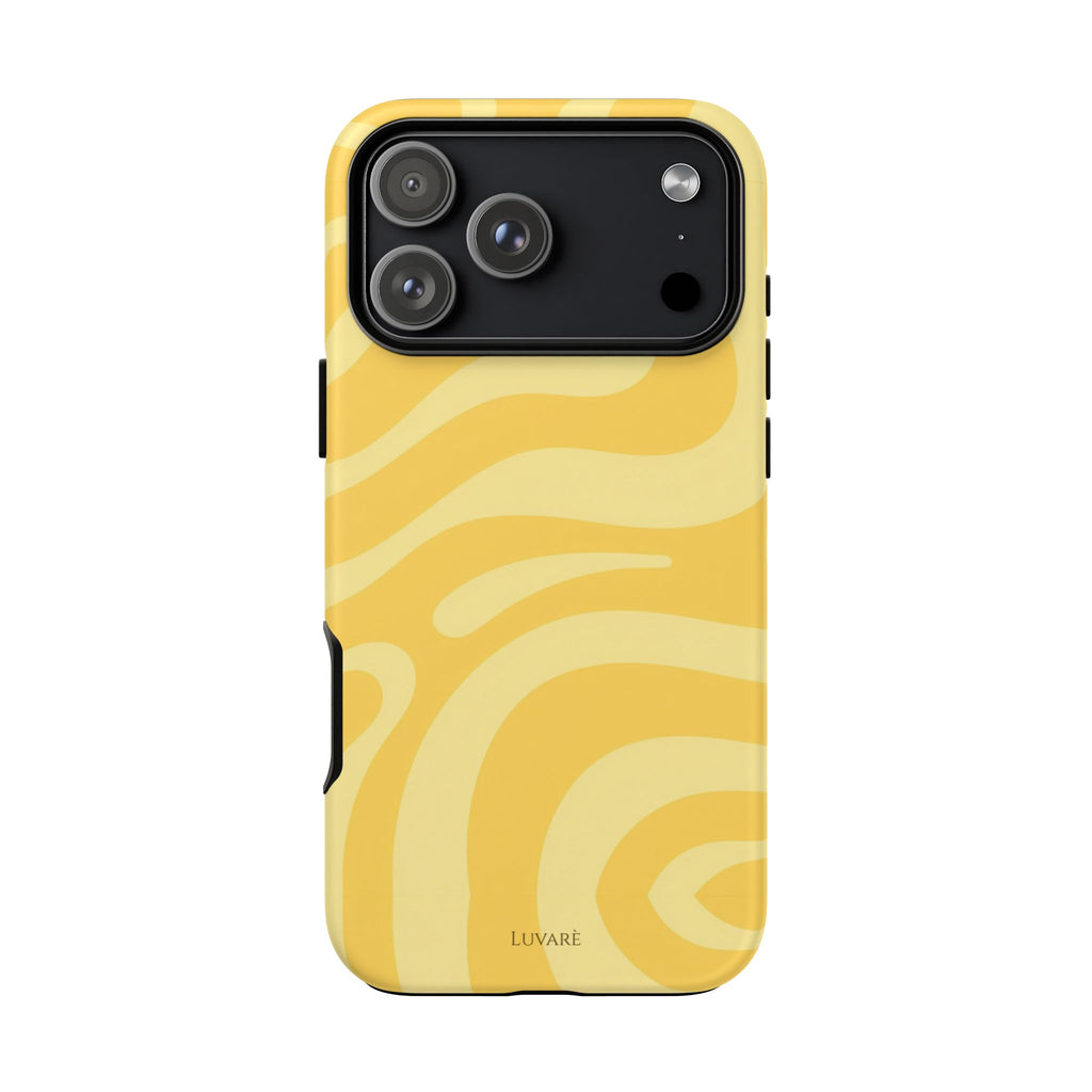 Yellow Retro Swirl Case
