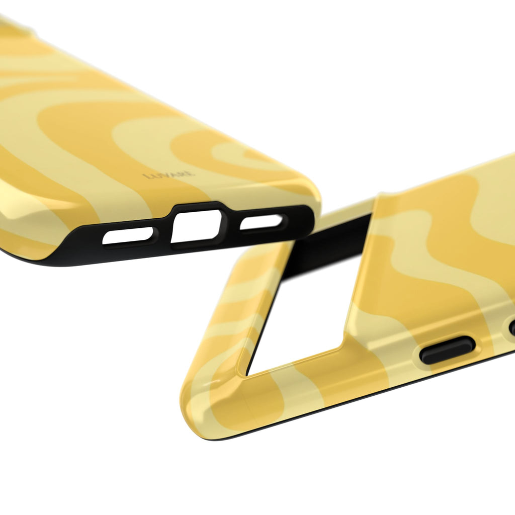 Yellow Retro Swirl Case