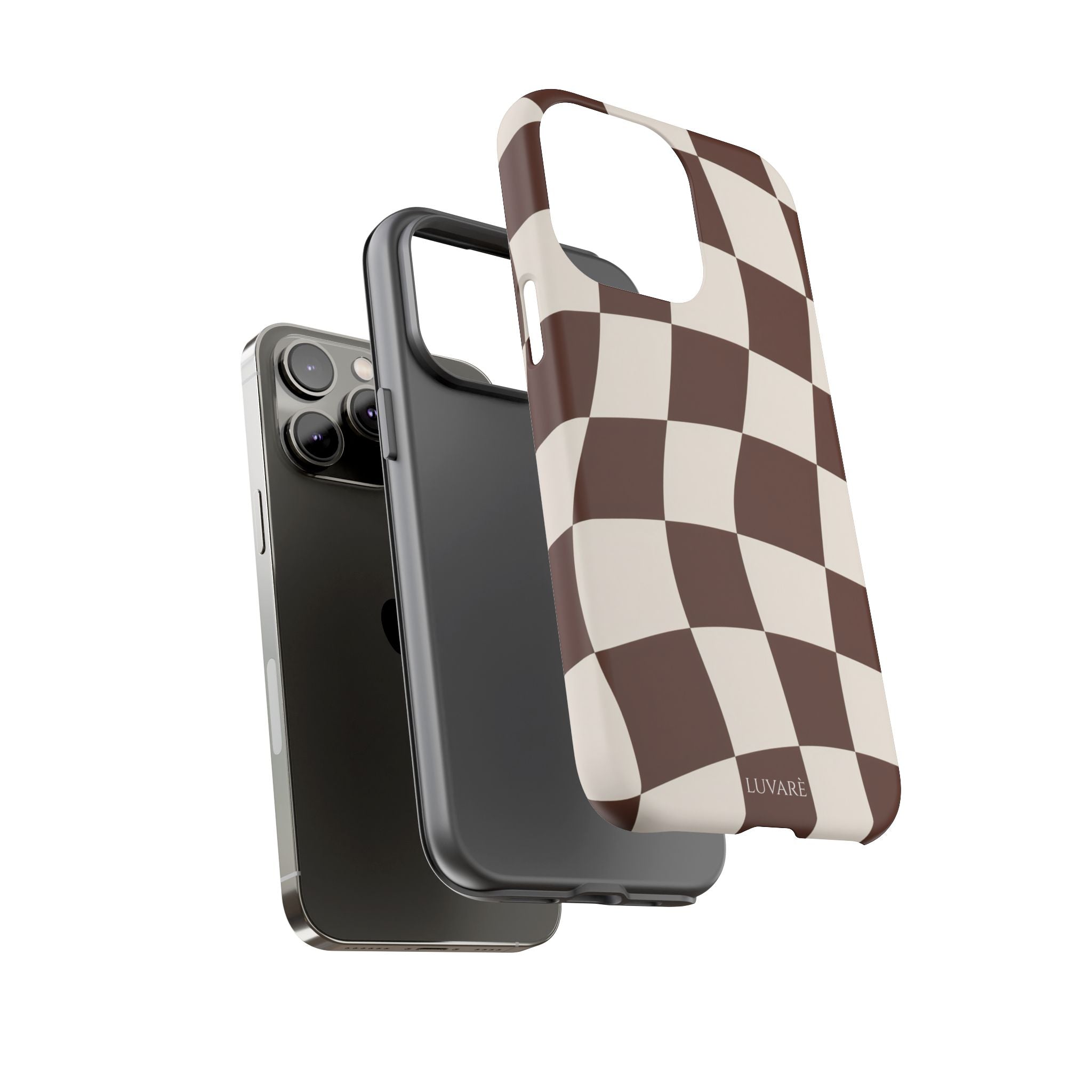 Brown Wavy Checkerboard Case