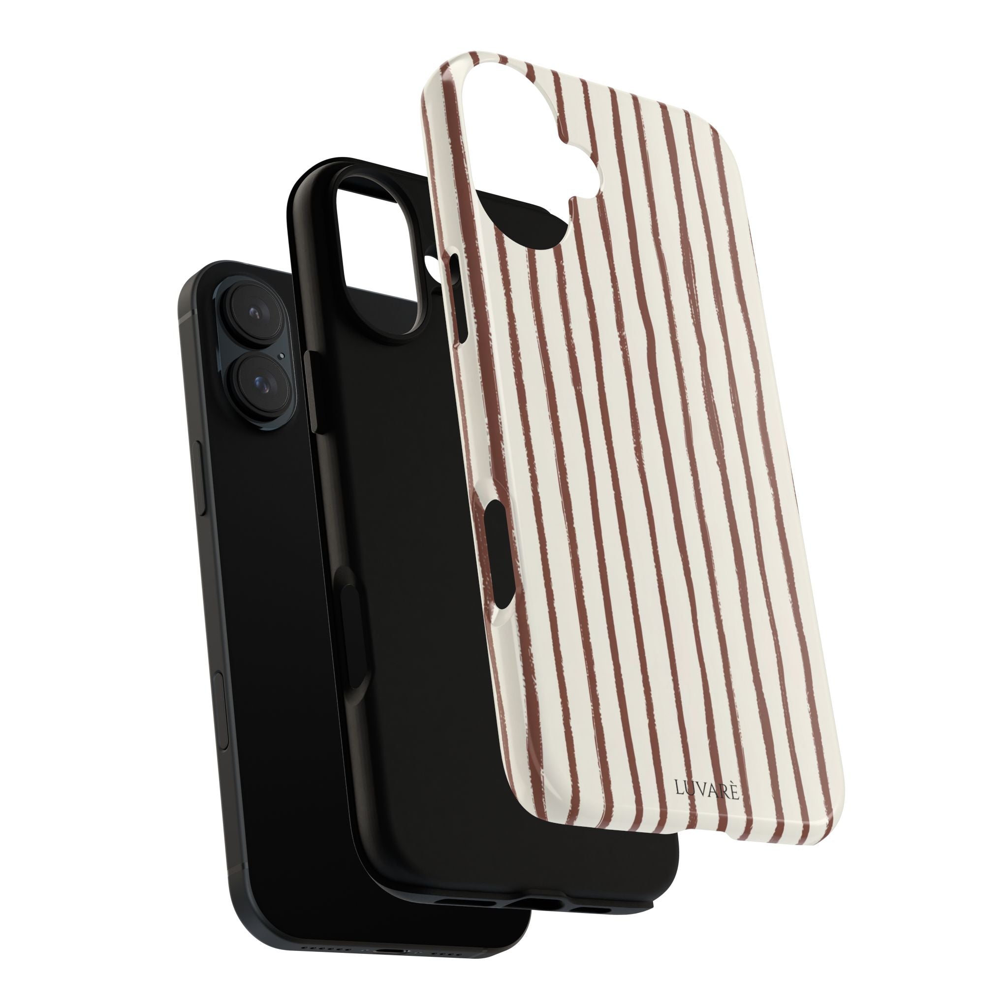 Brown Drawn Stripe Case