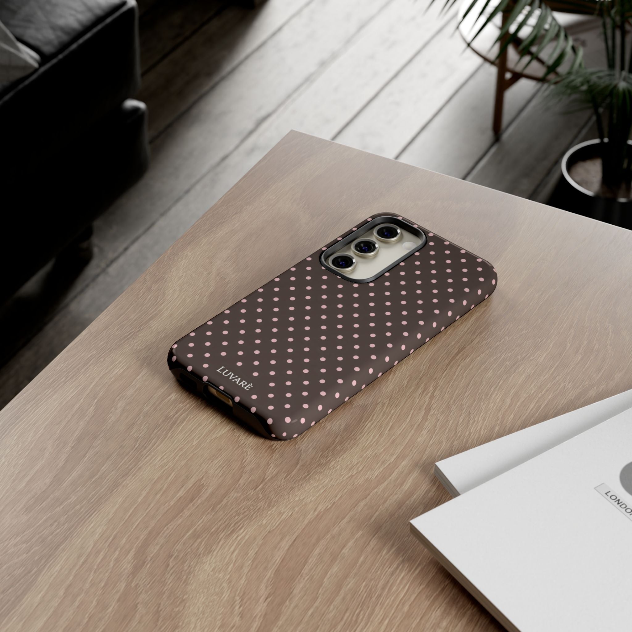 Brown Polka Dot Phone Case