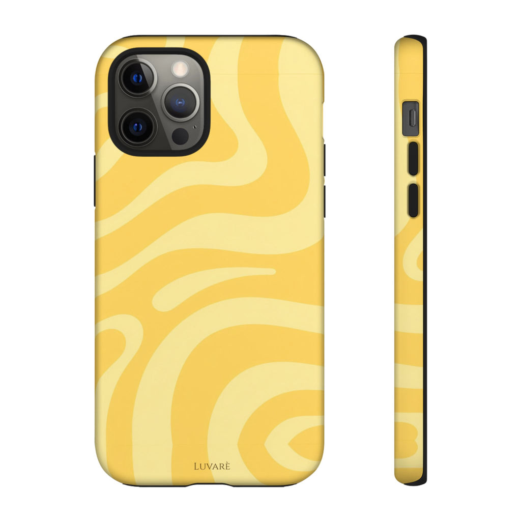 Yellow Retro Swirl Case