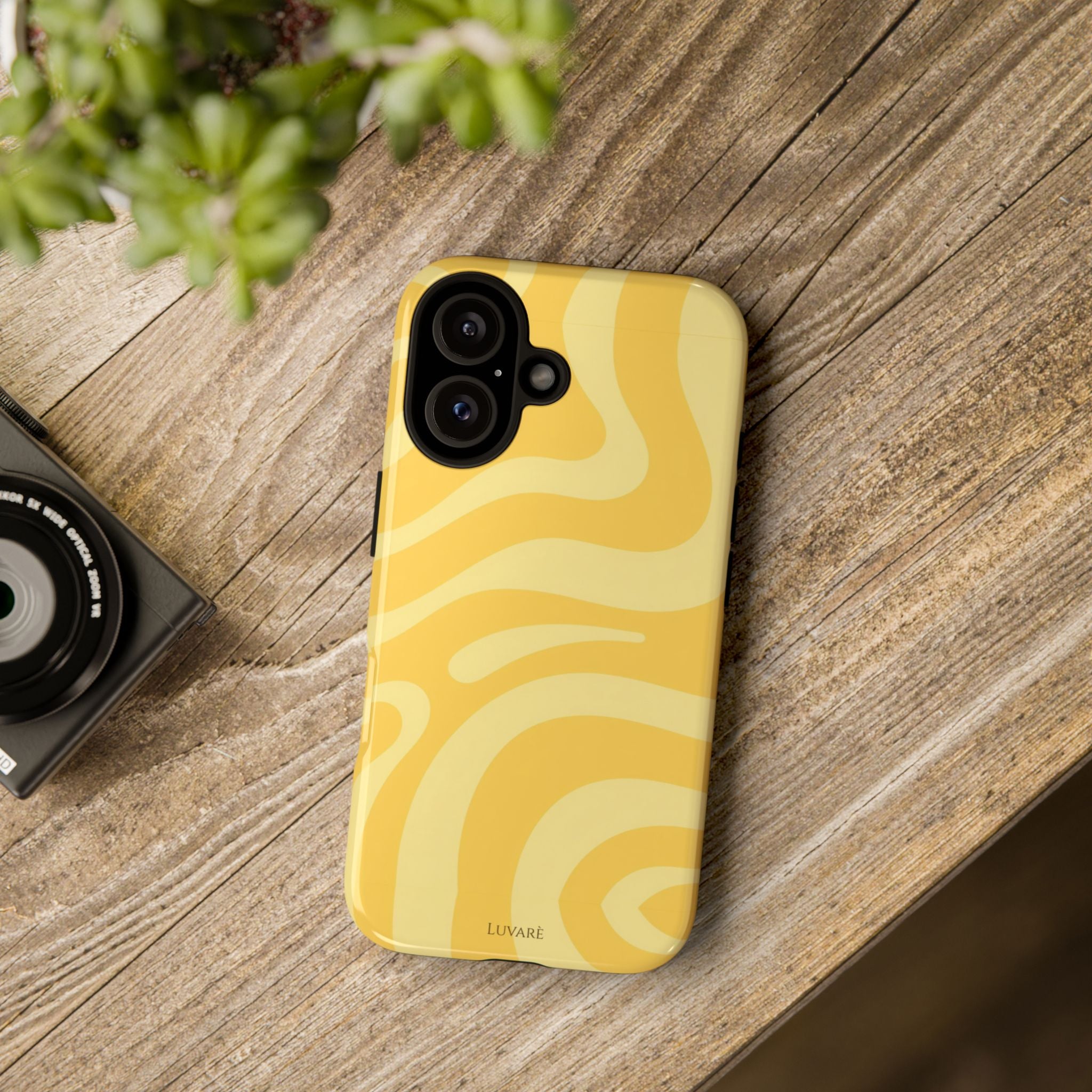 Yellow Retro Swirl Case