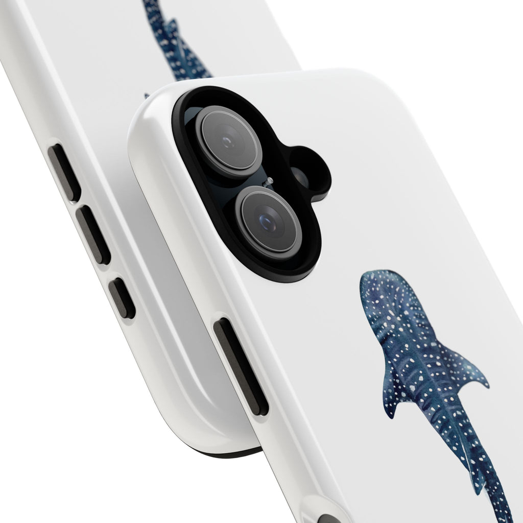 Whale Shark Tough Phone Case — Minimal Ocean Animal iPhone Cover