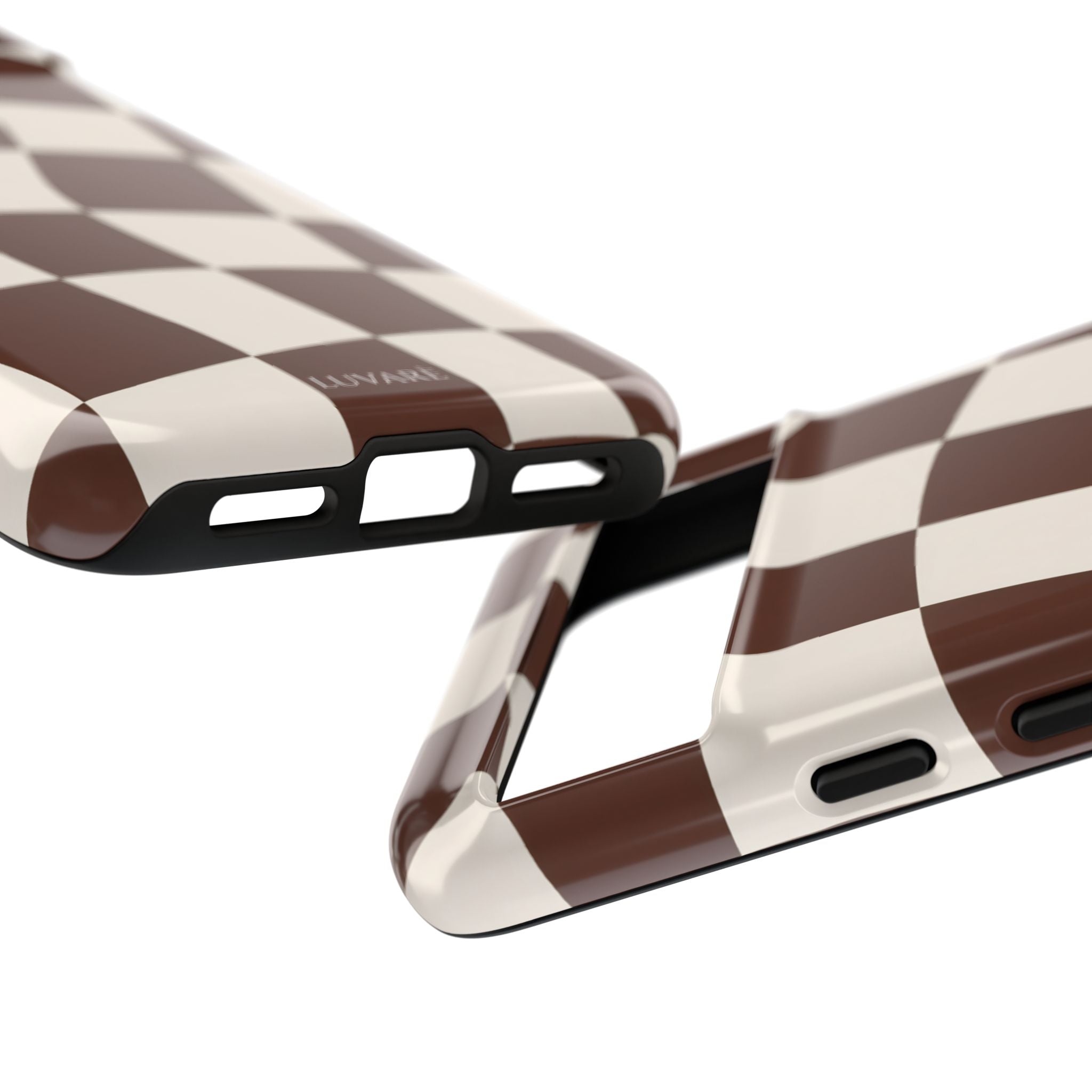 Brown Wavy Checkerboard Case