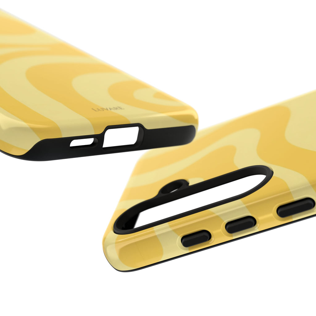 Yellow Retro Swirl Case