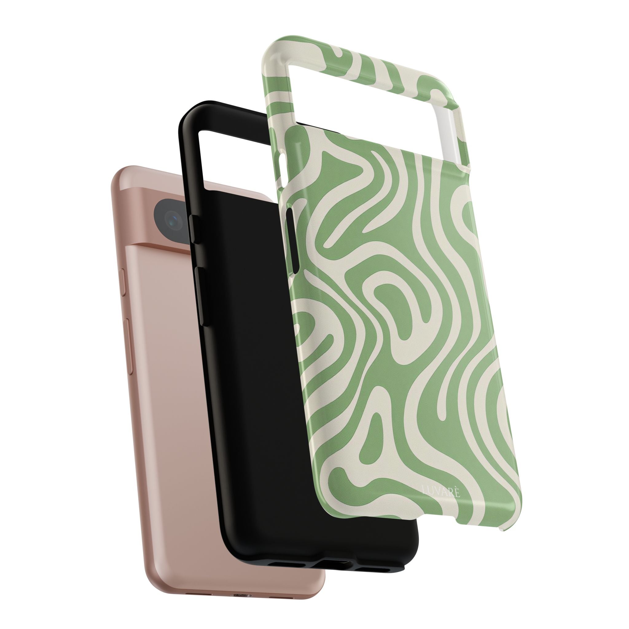 Abstract Green Swirl Phone Case