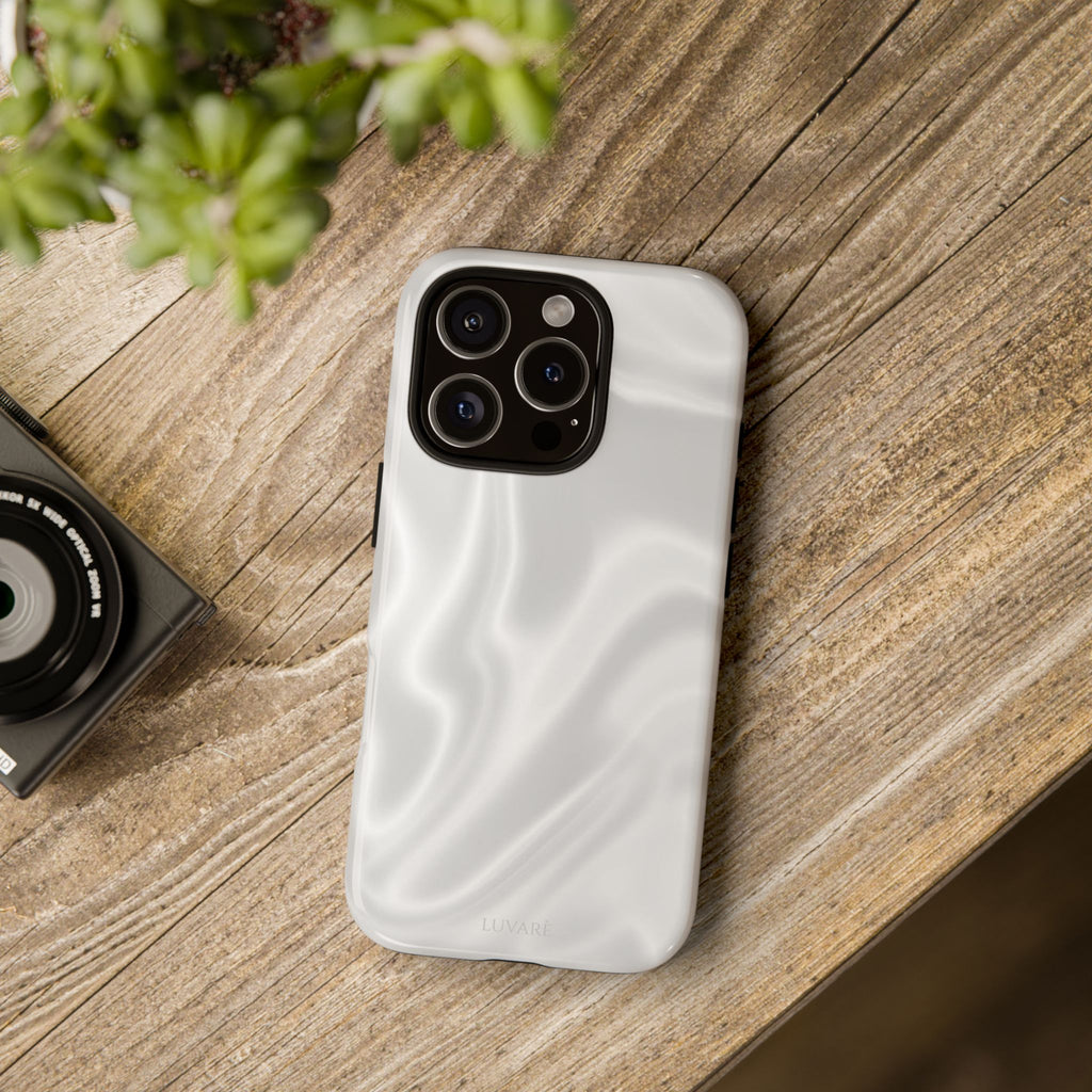 Pearl Marble Tough Phone Case — Durable Slim Impact Protection