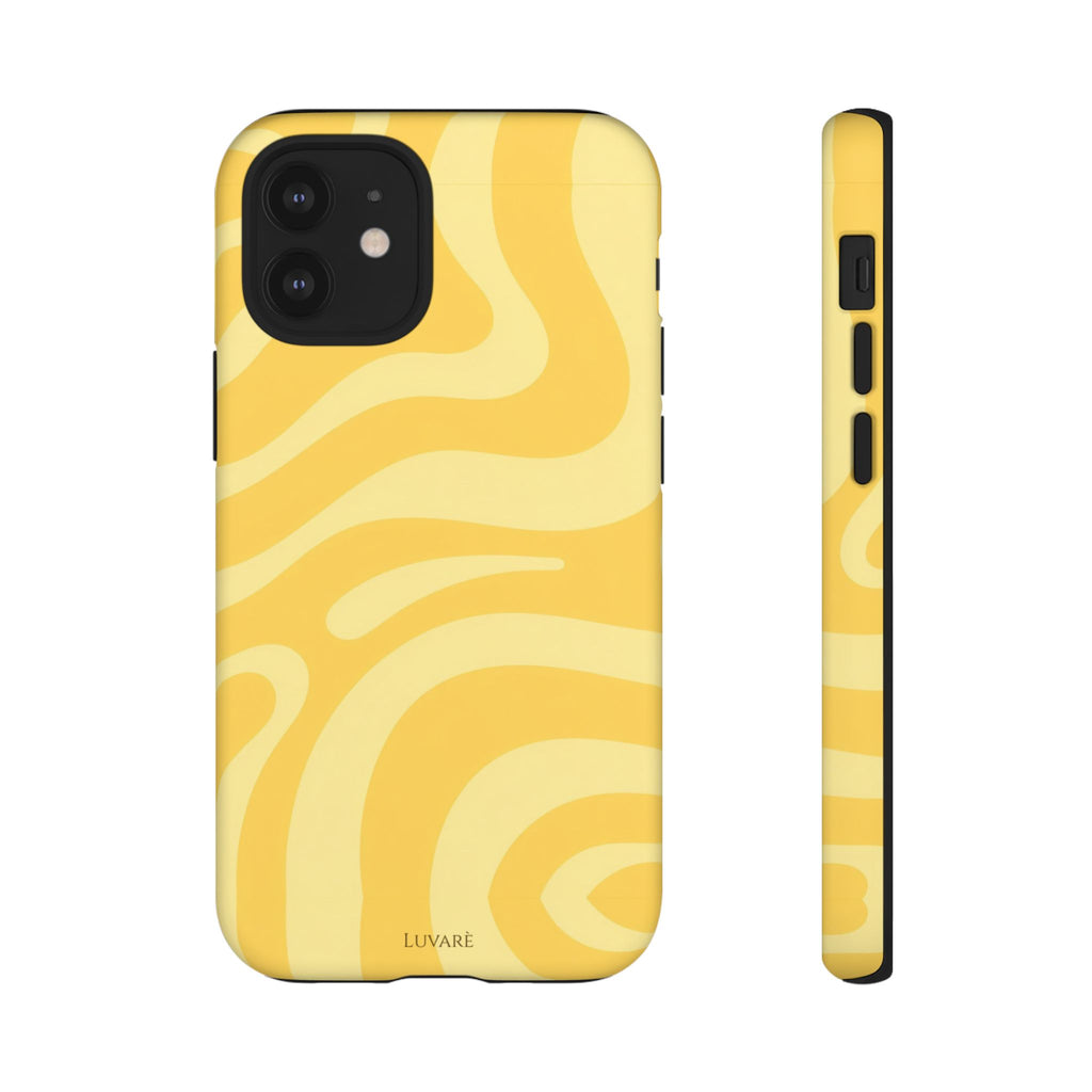 Yellow Retro Swirl Case