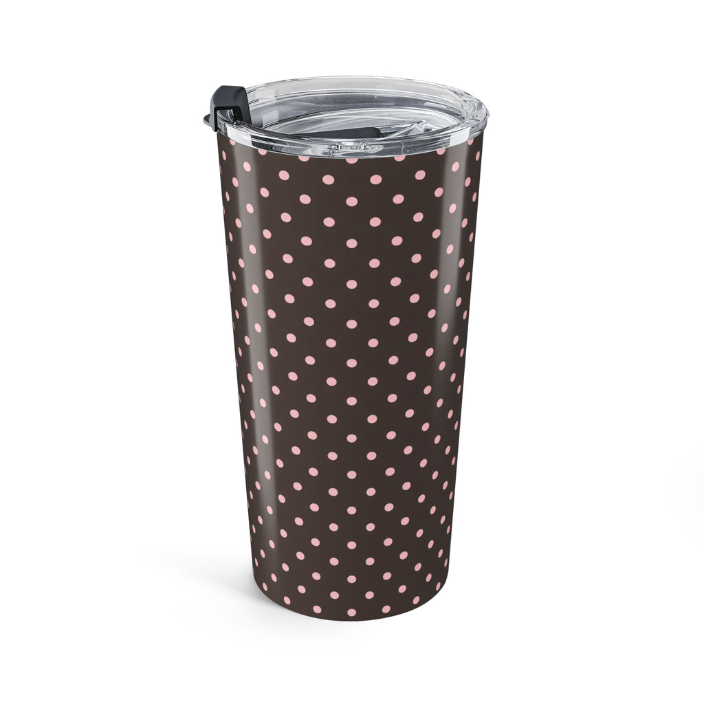 Brown Polka Dot Tumbler 20oz