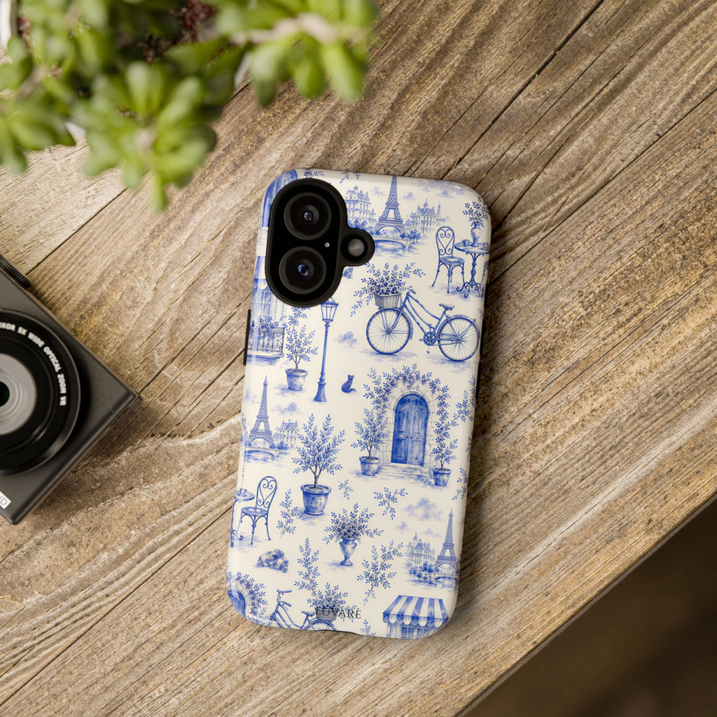 Paris Blue Toile Case