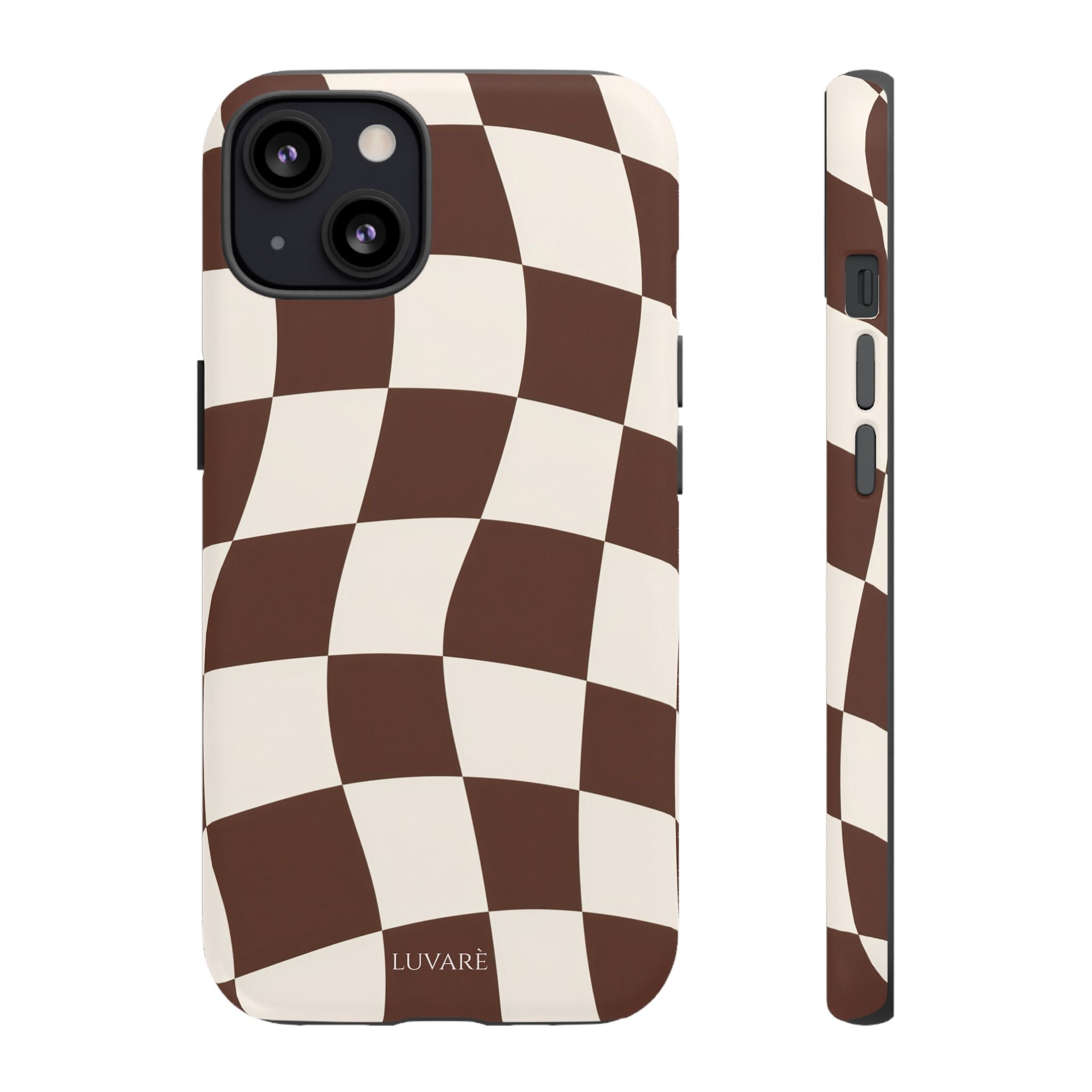 Brown Wavy Checkerboard Case