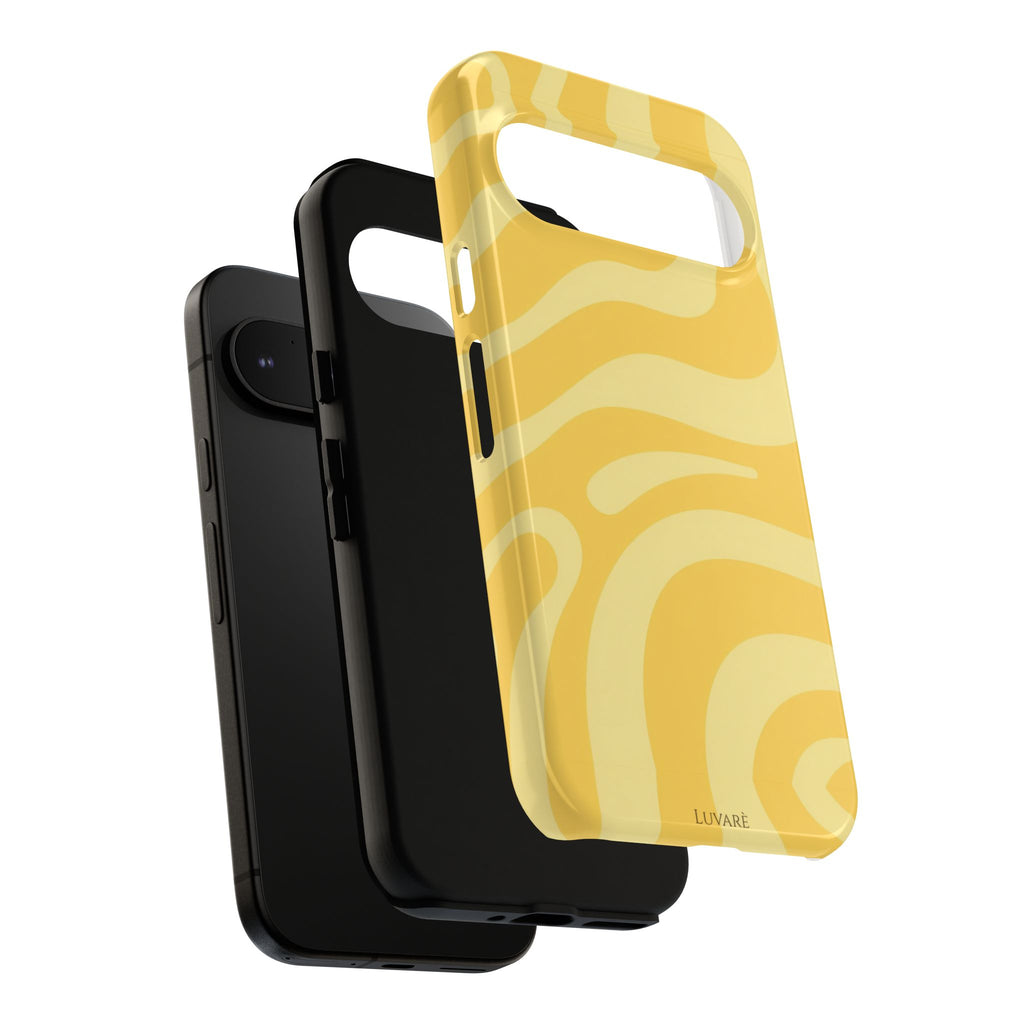 Yellow Retro Swirl Case
