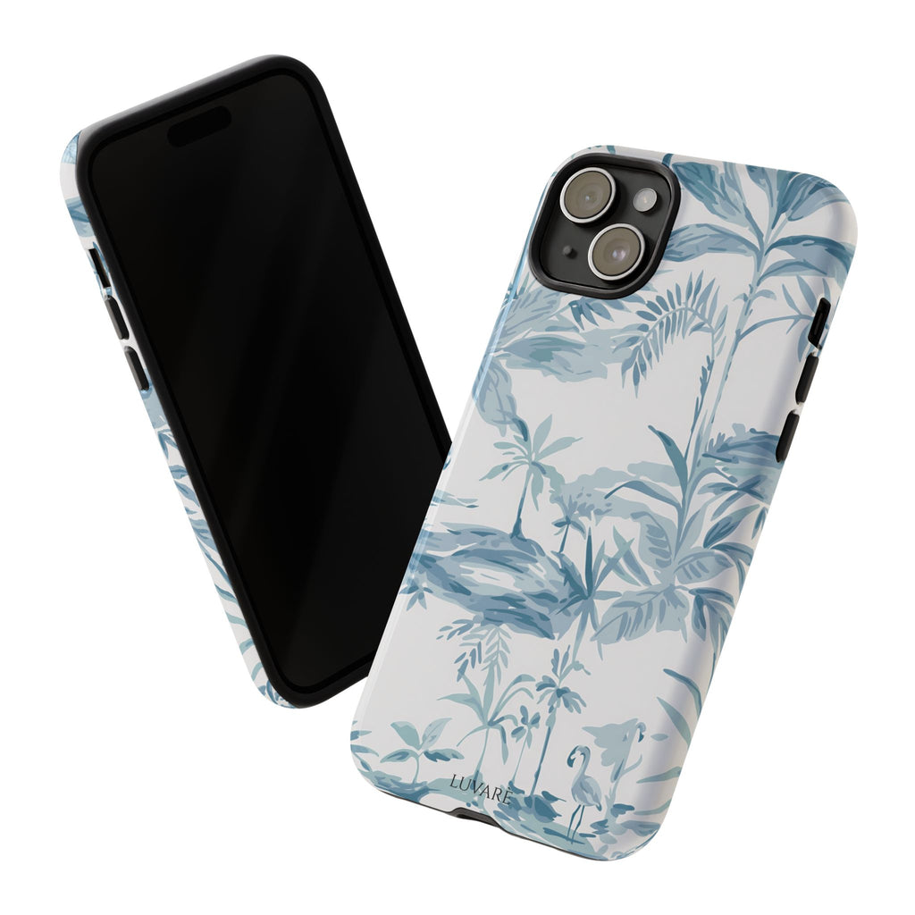 Tropical Palm Toile Case