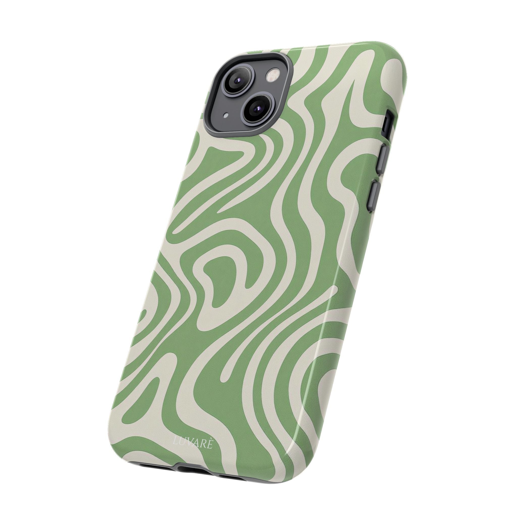 Abstract Green Swirl Phone Case