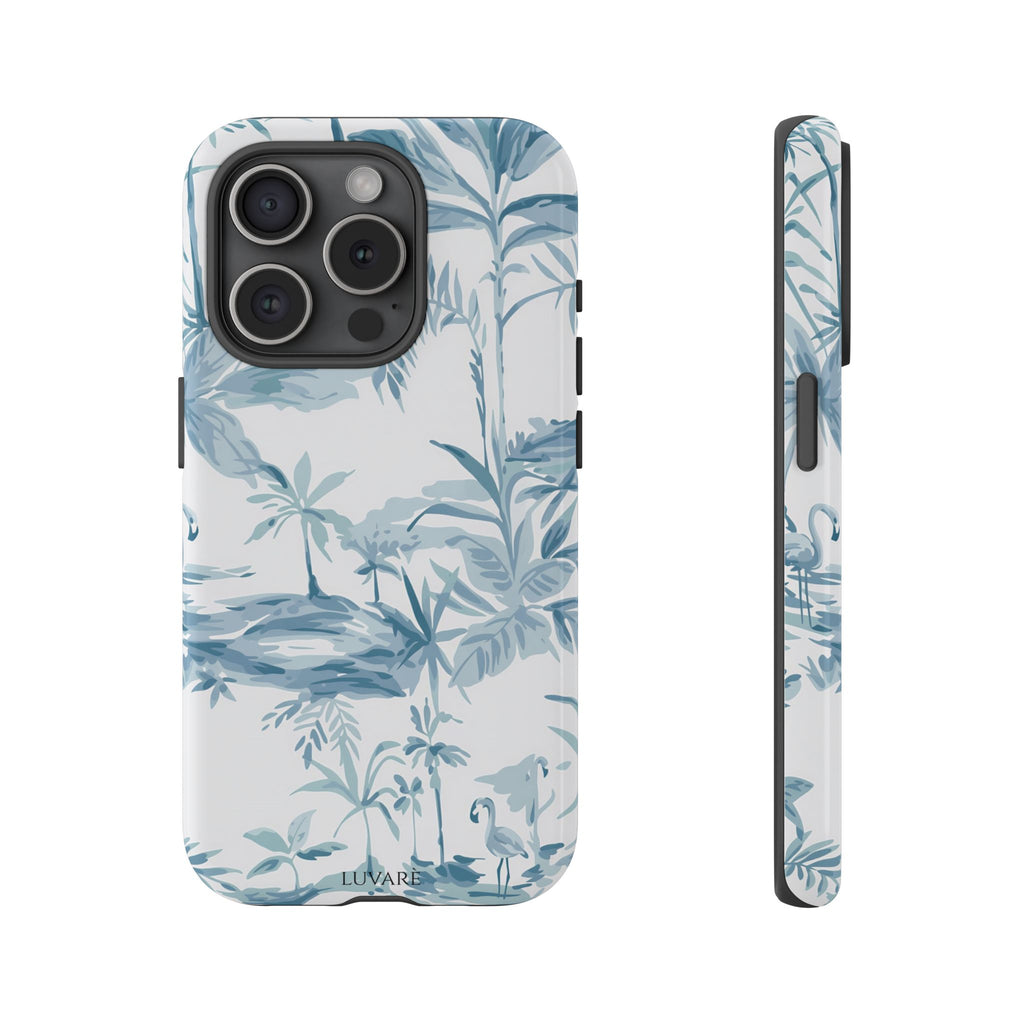 Tropical Palm Toile Case