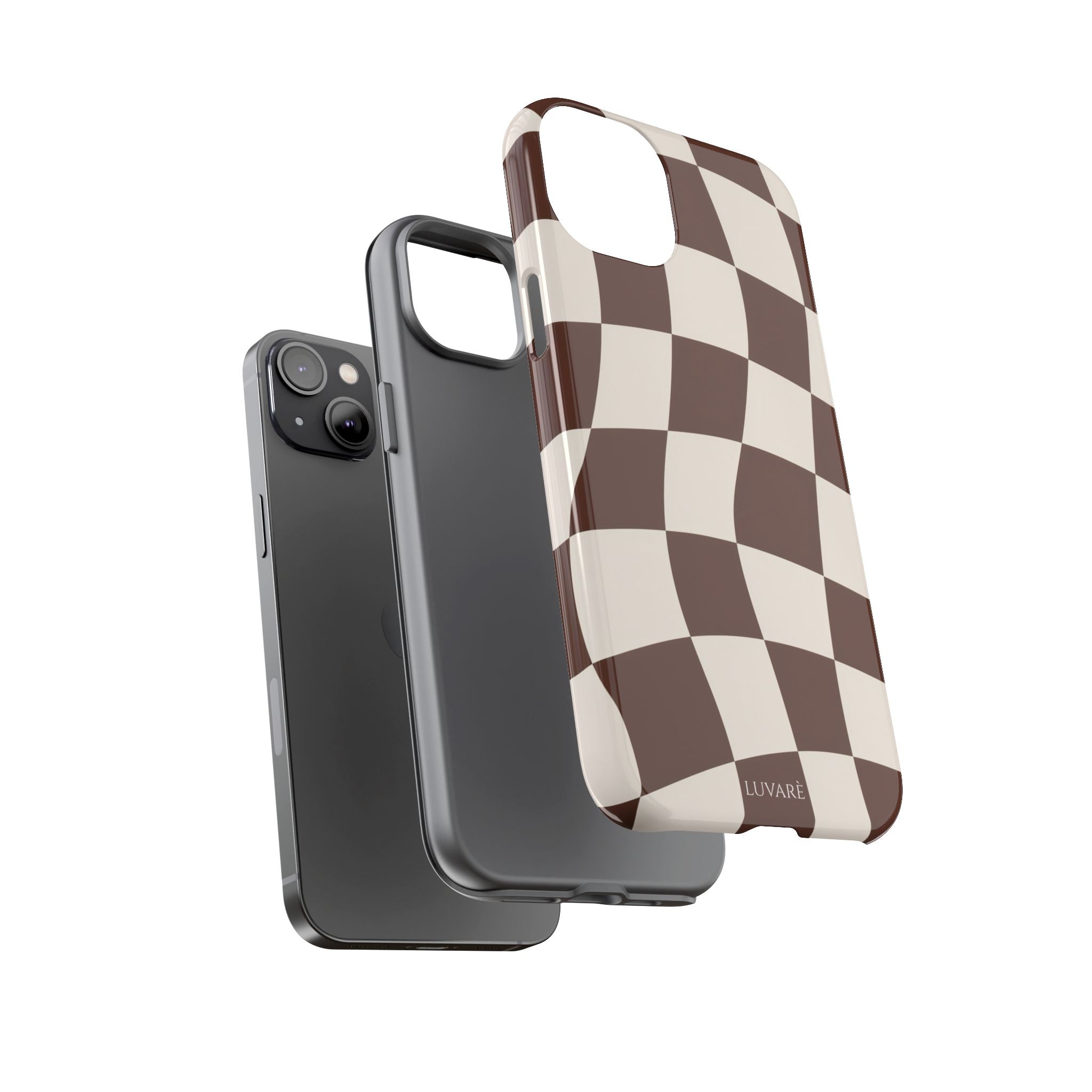 Brown Wavy Checkerboard Case
