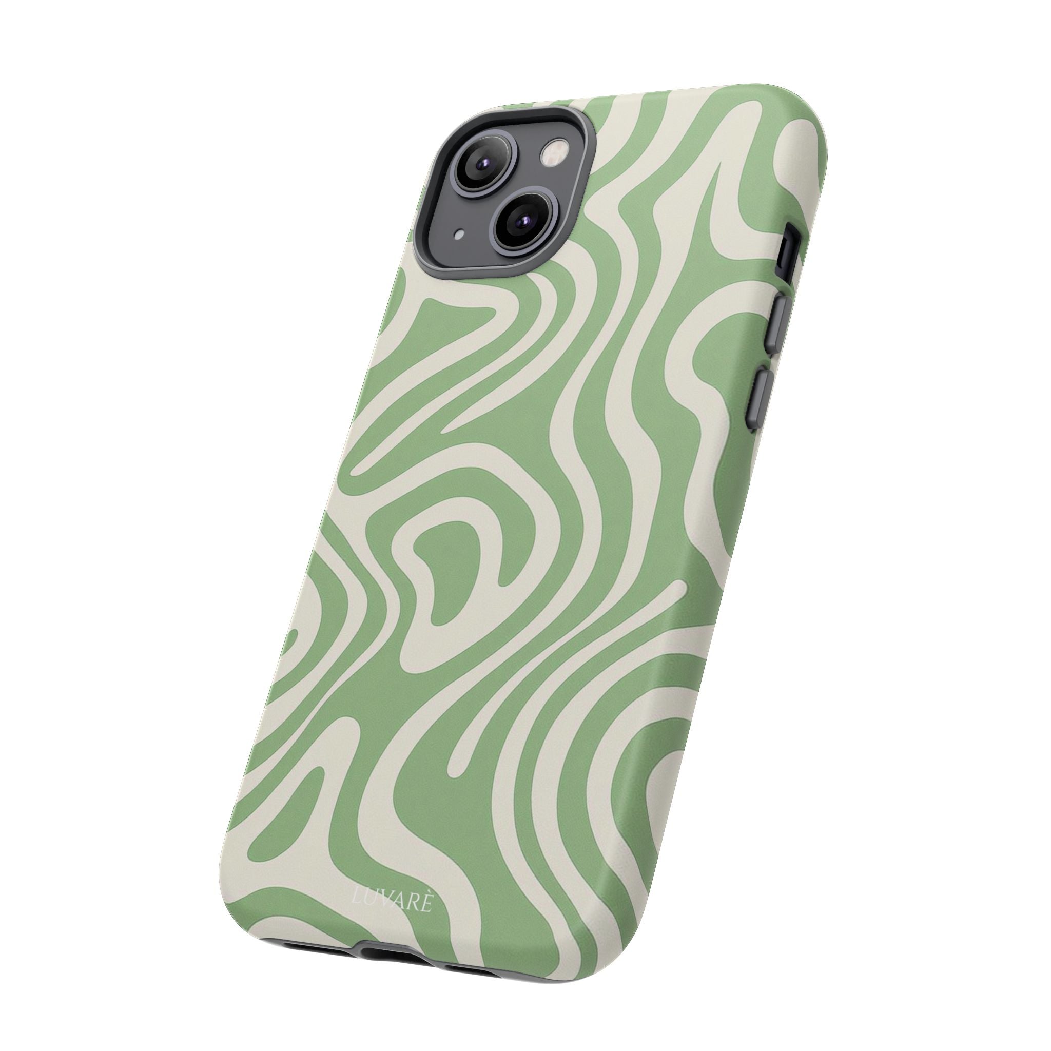 Abstract Green Swirl Phone Case