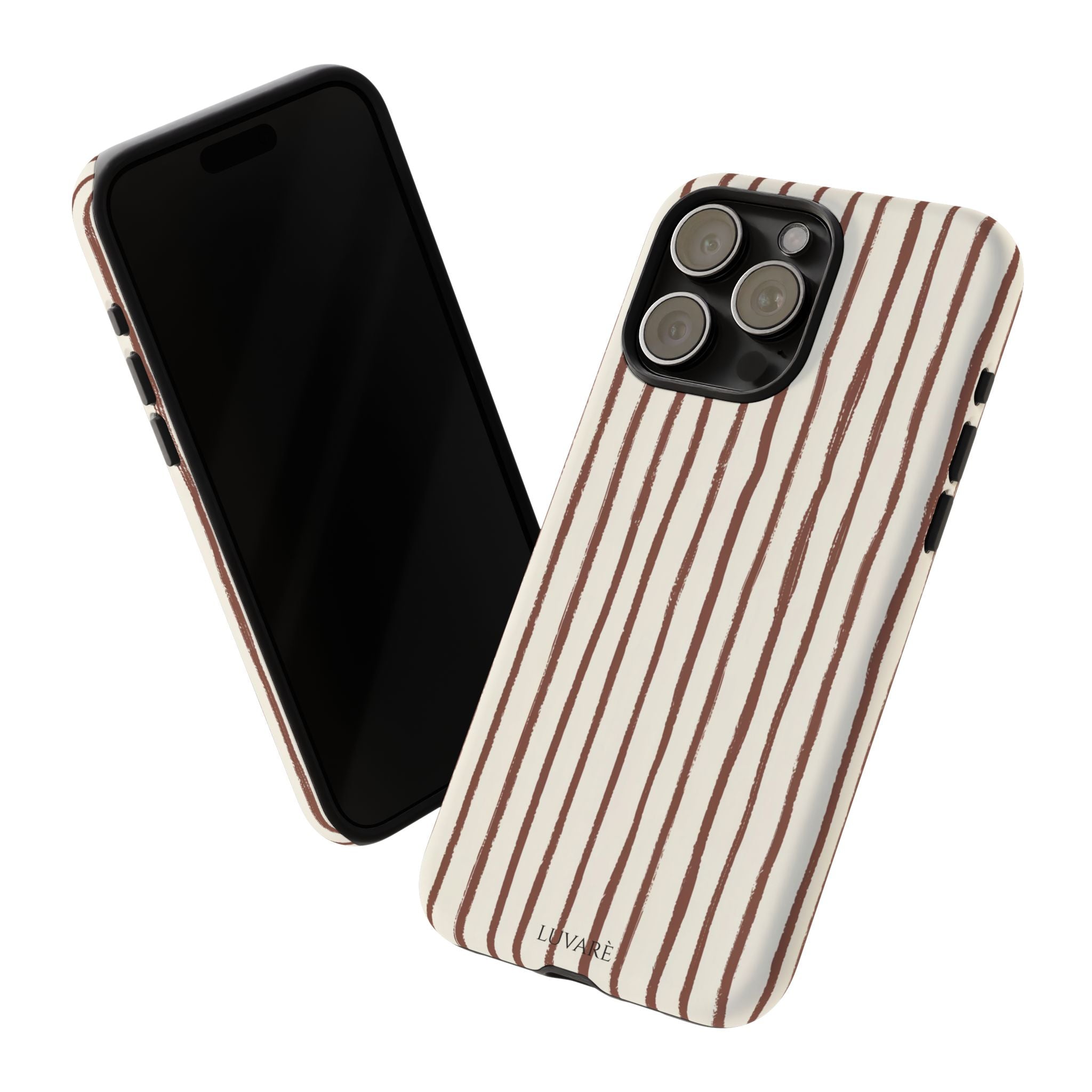 Brown Drawn Stripe Case