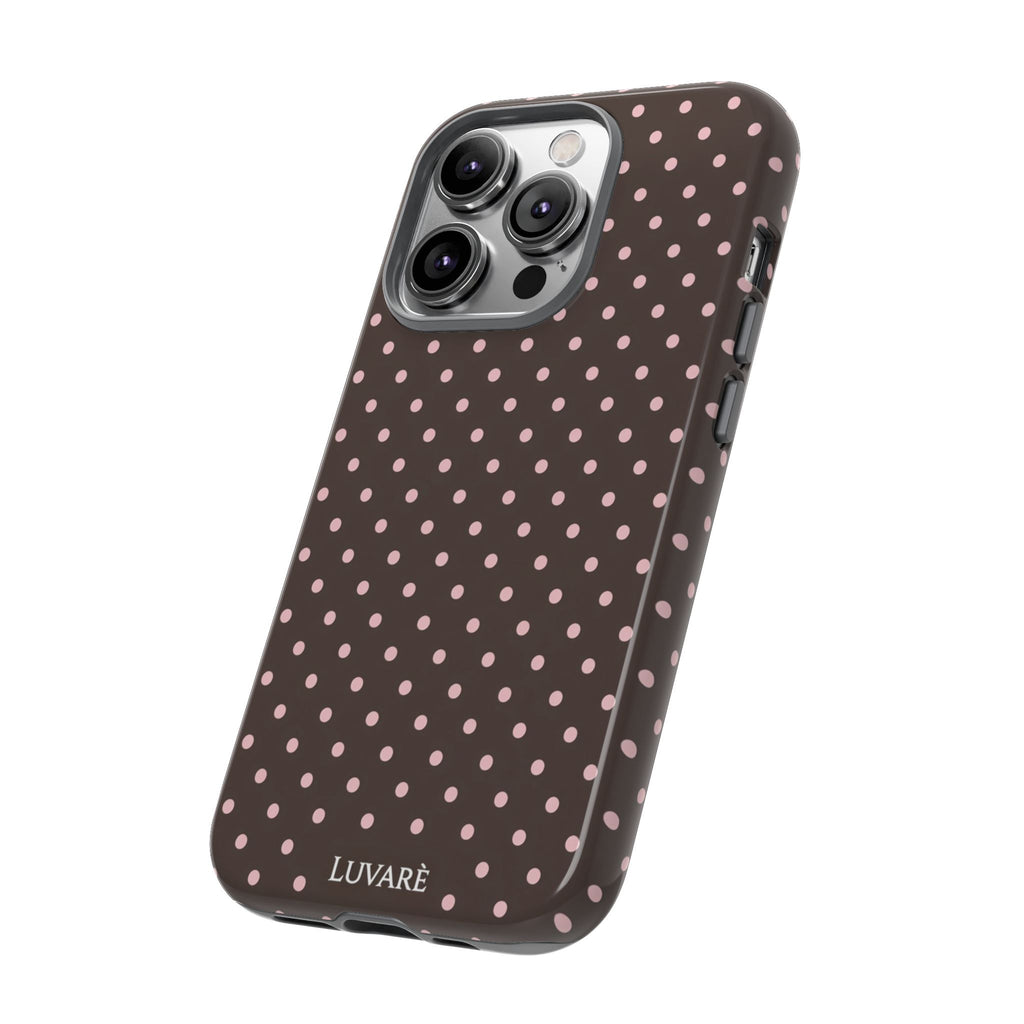 Brown Polka Dot Phone Case