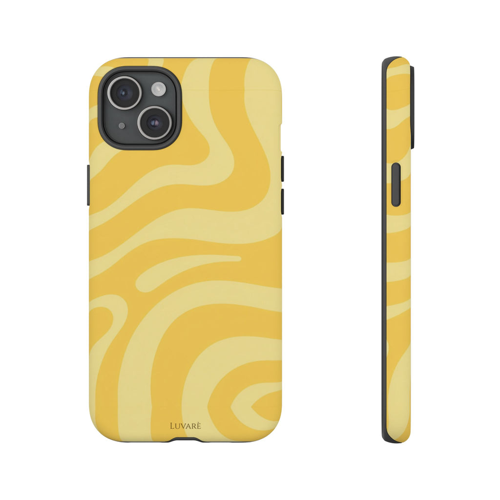 Yellow Retro Swirl Case