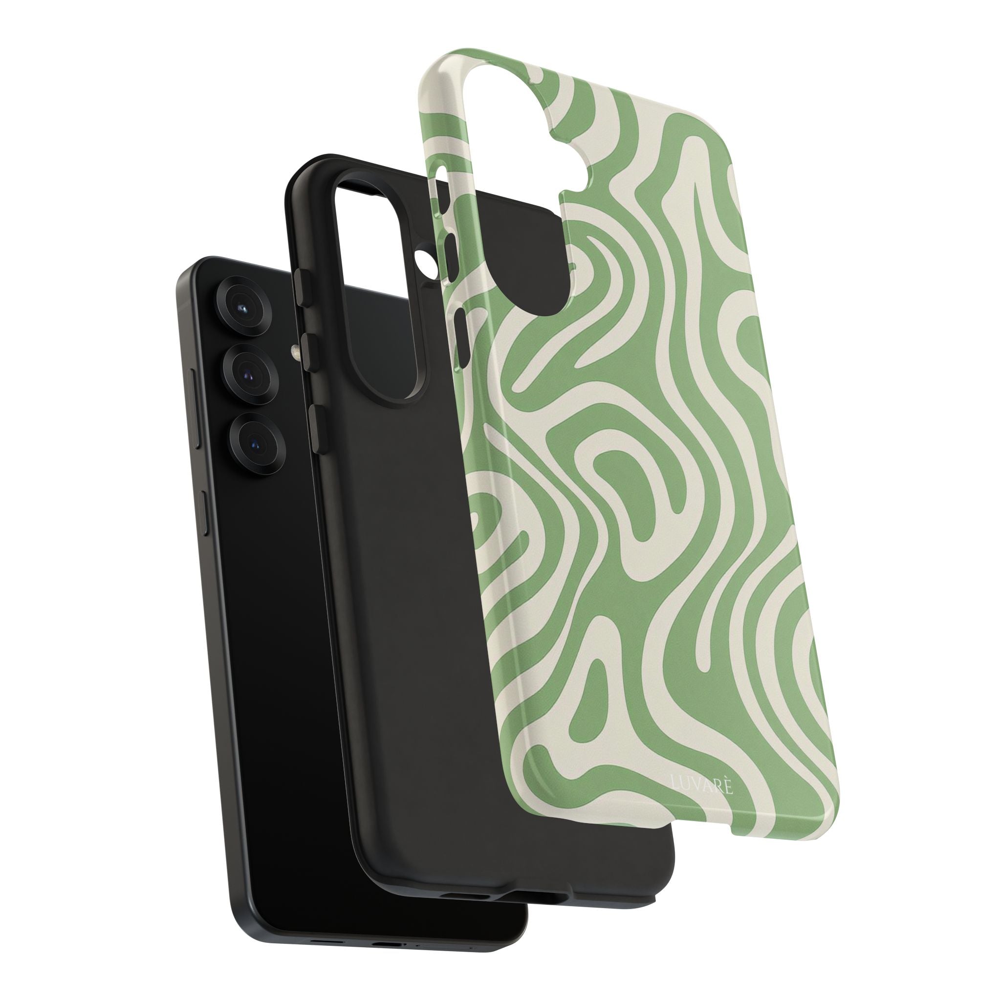 Abstract Green Swirl Phone Case