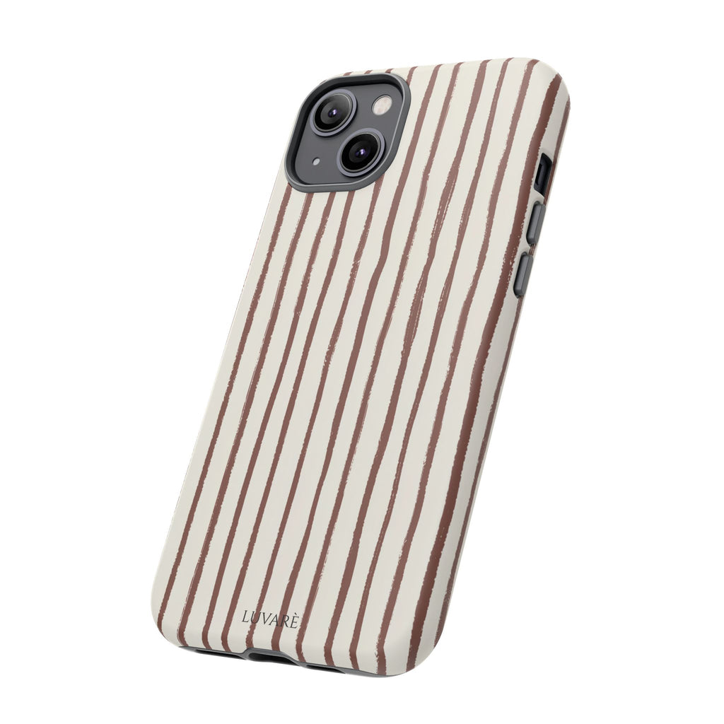Brown Drawn Stripe Case