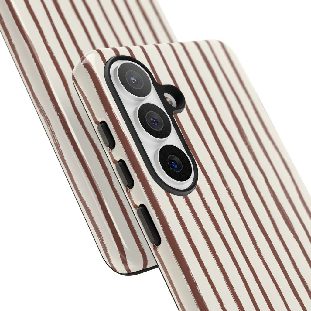 Brown Drawn Stripe Case