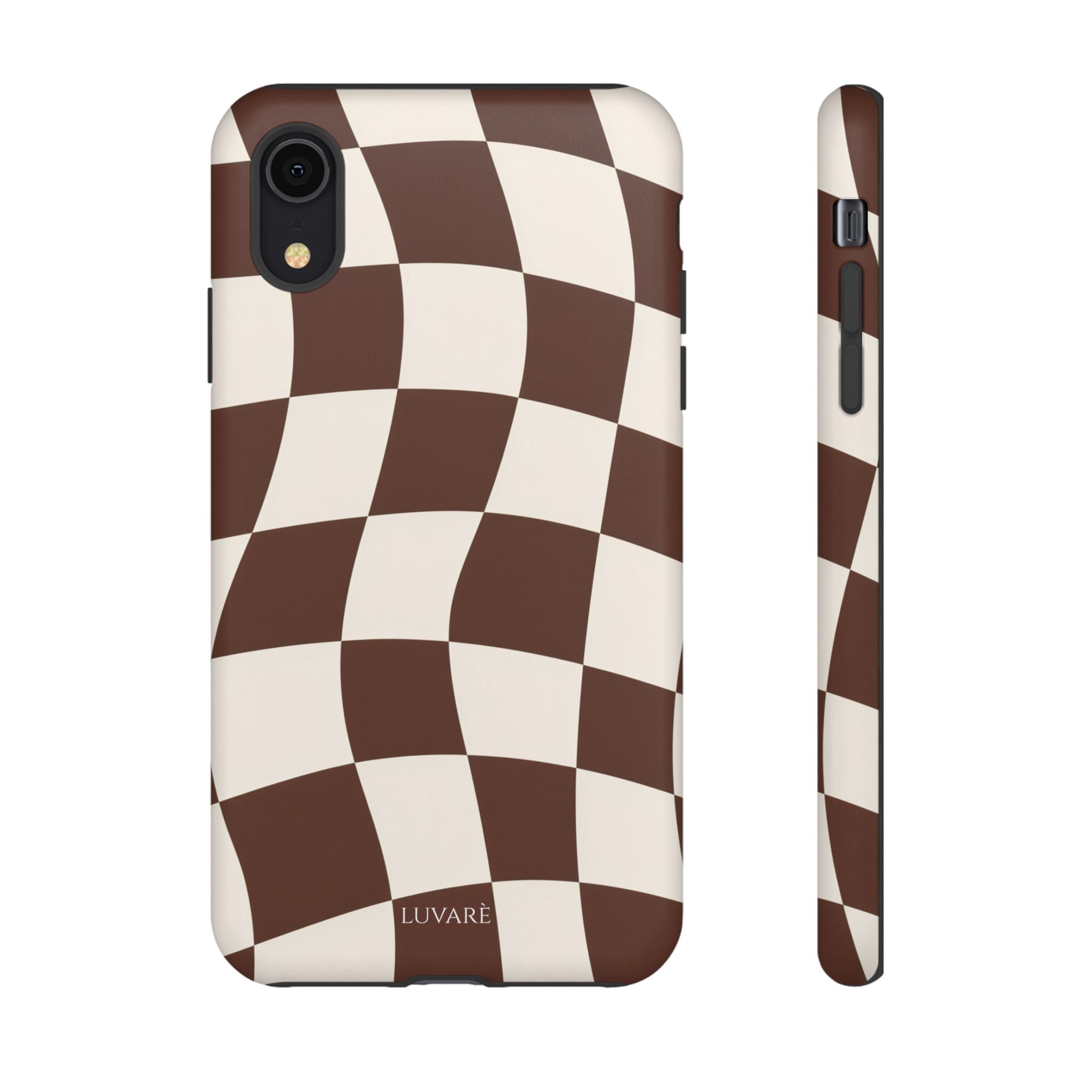 Brown Wavy Checkerboard Case