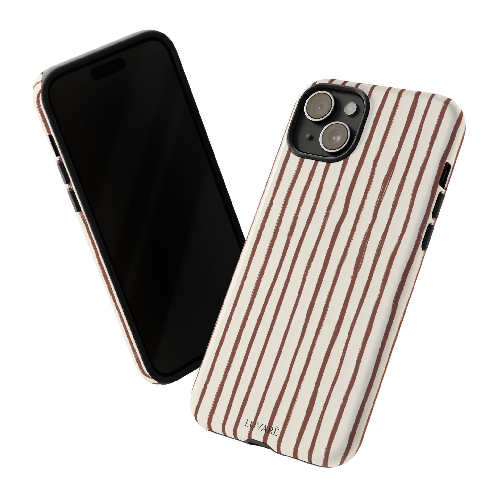 Brown Drawn Stripe Case