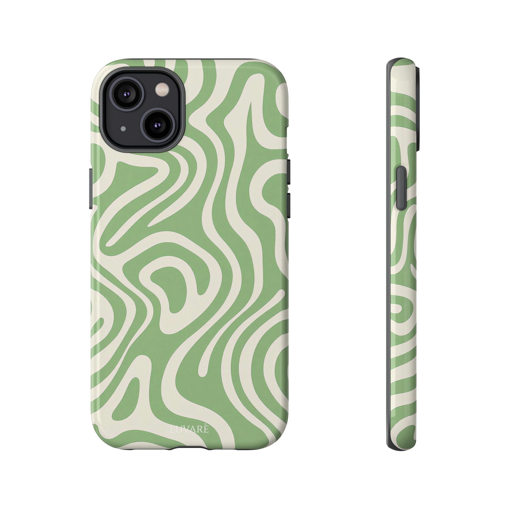Abstract Green Swirl Phone Case