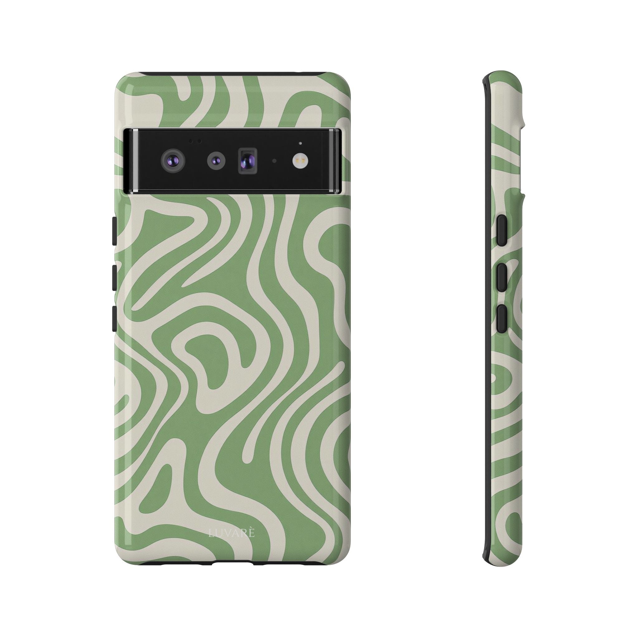 Abstract Green Swirl Phone Case