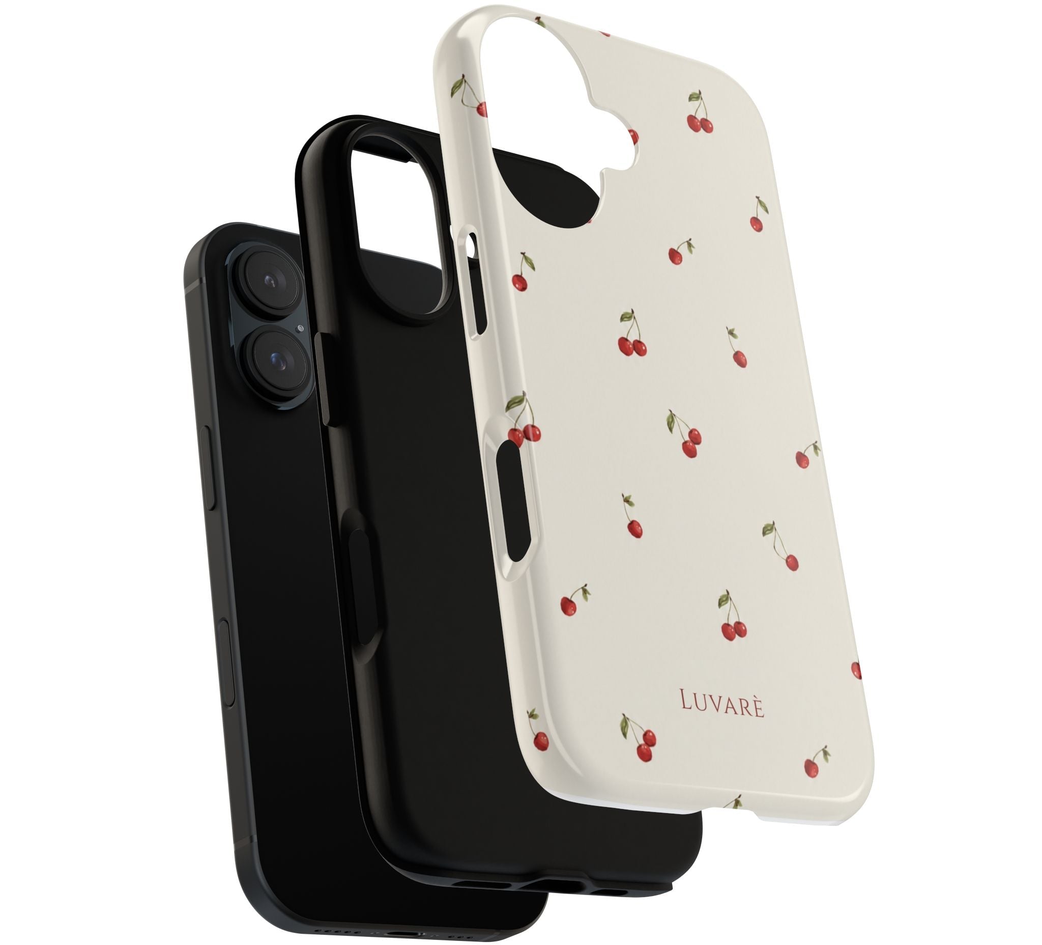 Cherry Pattern Tough Phone Case — Slim Protective iPhone Cover