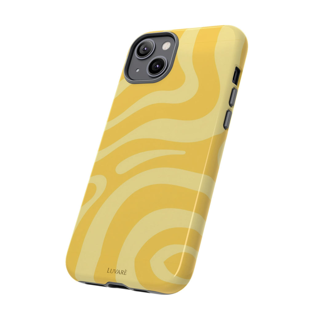 Yellow Retro Swirl Case